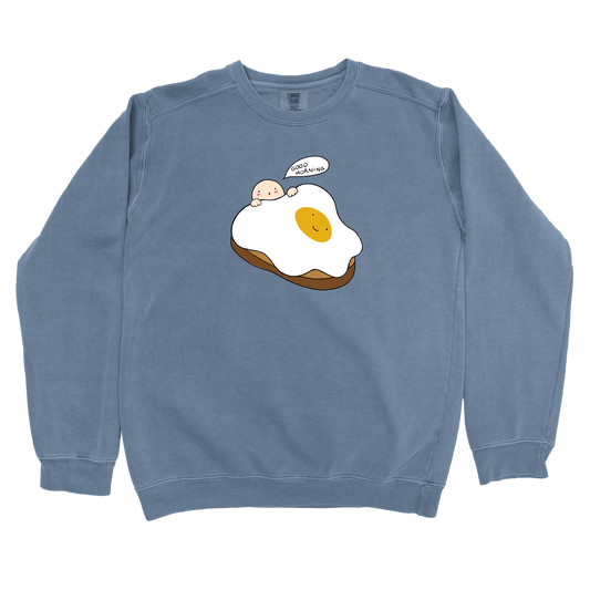 T-Shirts Blue Jean / S Good Morning: Woblylines Sweatshirt