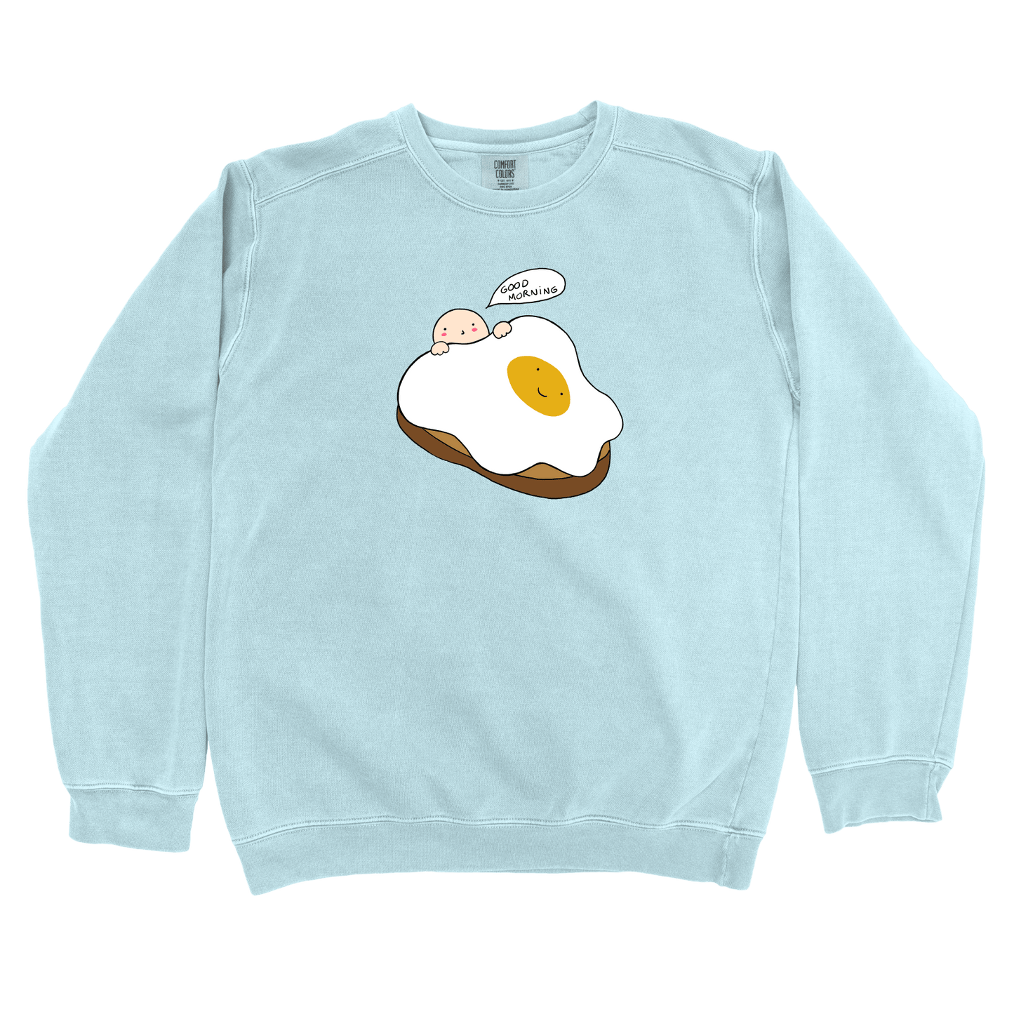 T-Shirts Chambray / S Good Morning: Woblylines Sweatshirt