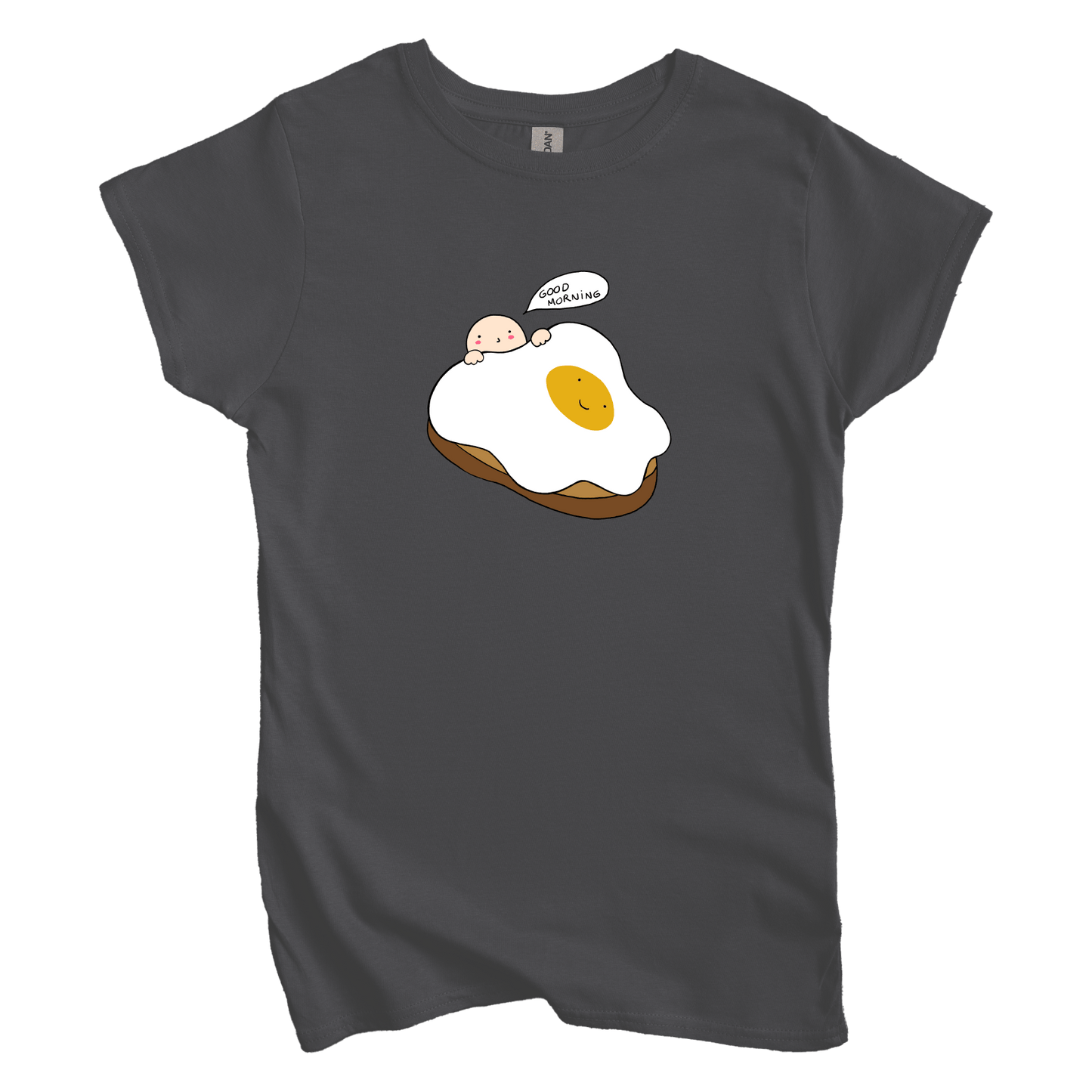 T-Shirts M / Charcoal Good Morning: Woblylines Women's Tee