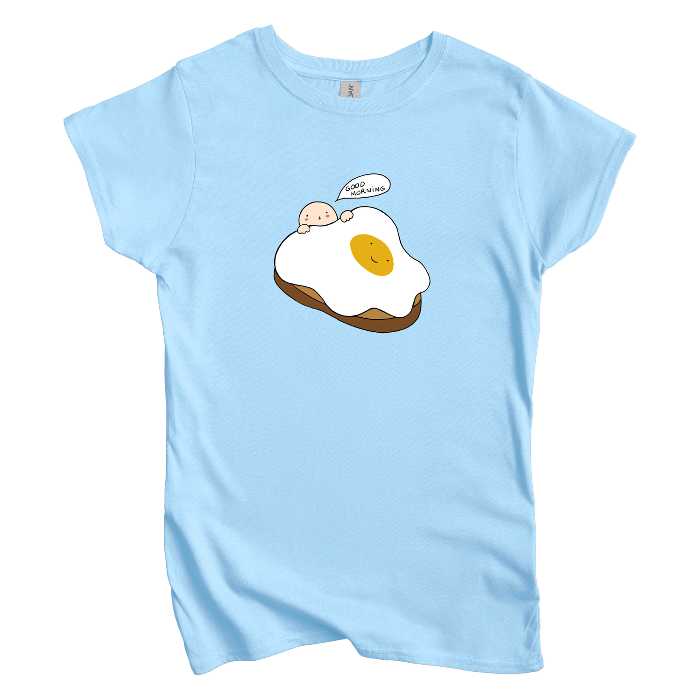 T-Shirts S / Light Blue Good Morning: Woblylines Women's Tee