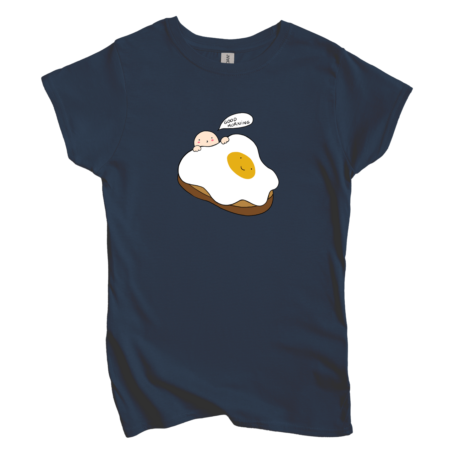 T-Shirts S / Navy Good Morning: Woblylines Women's Tee
