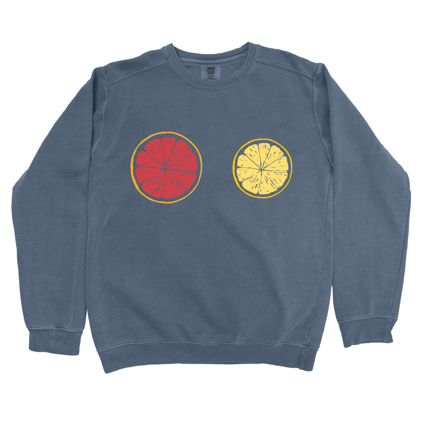 Sweatshirt Denim / S Grapefruit Lemon: LaeMab Sweatshirt