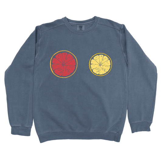Sweatshirt Denim / S Grapefruit Lemon: LaeMab Sweatshirt