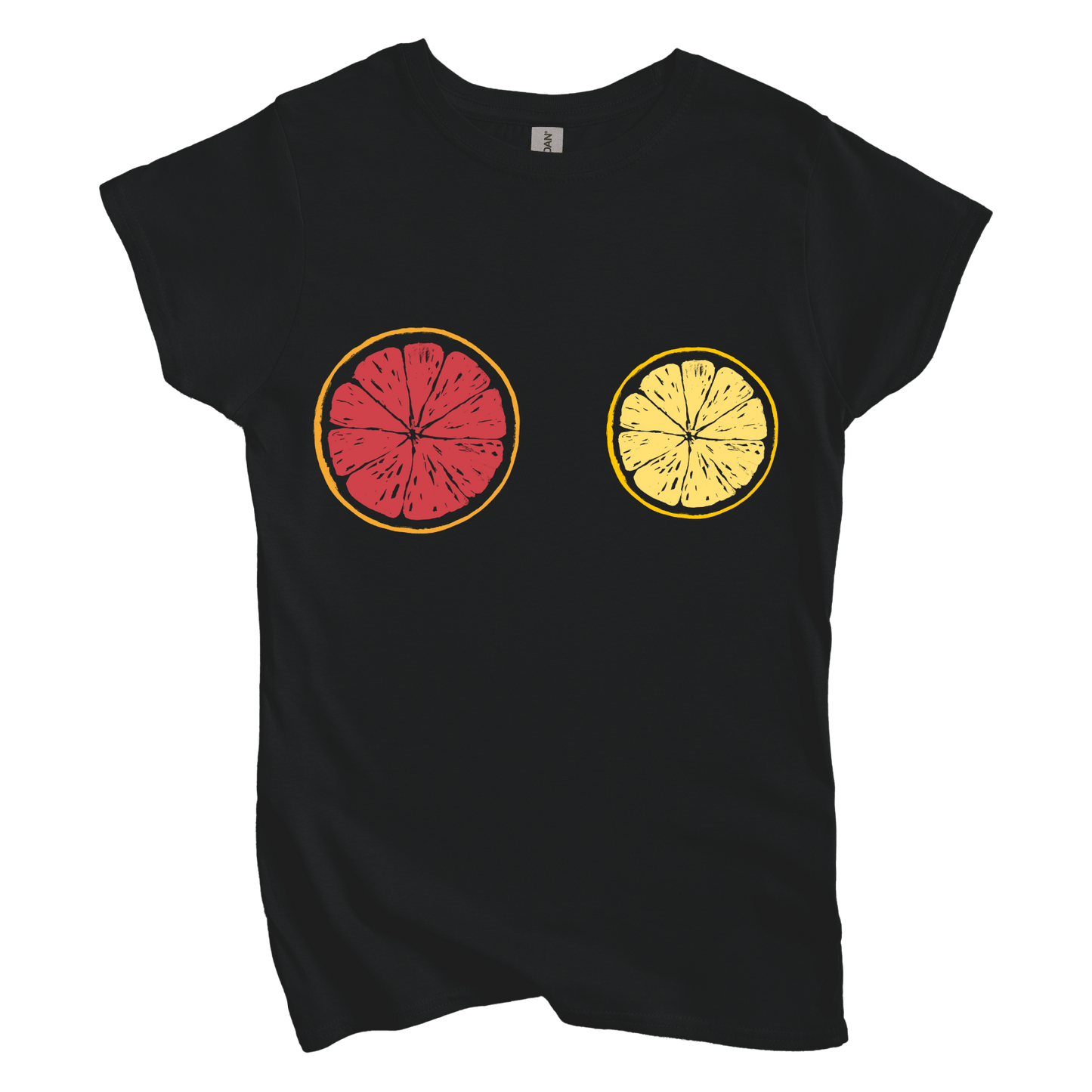 T-Shirt S / Black Grapefruit Lemon: LaeMab Women's Tee