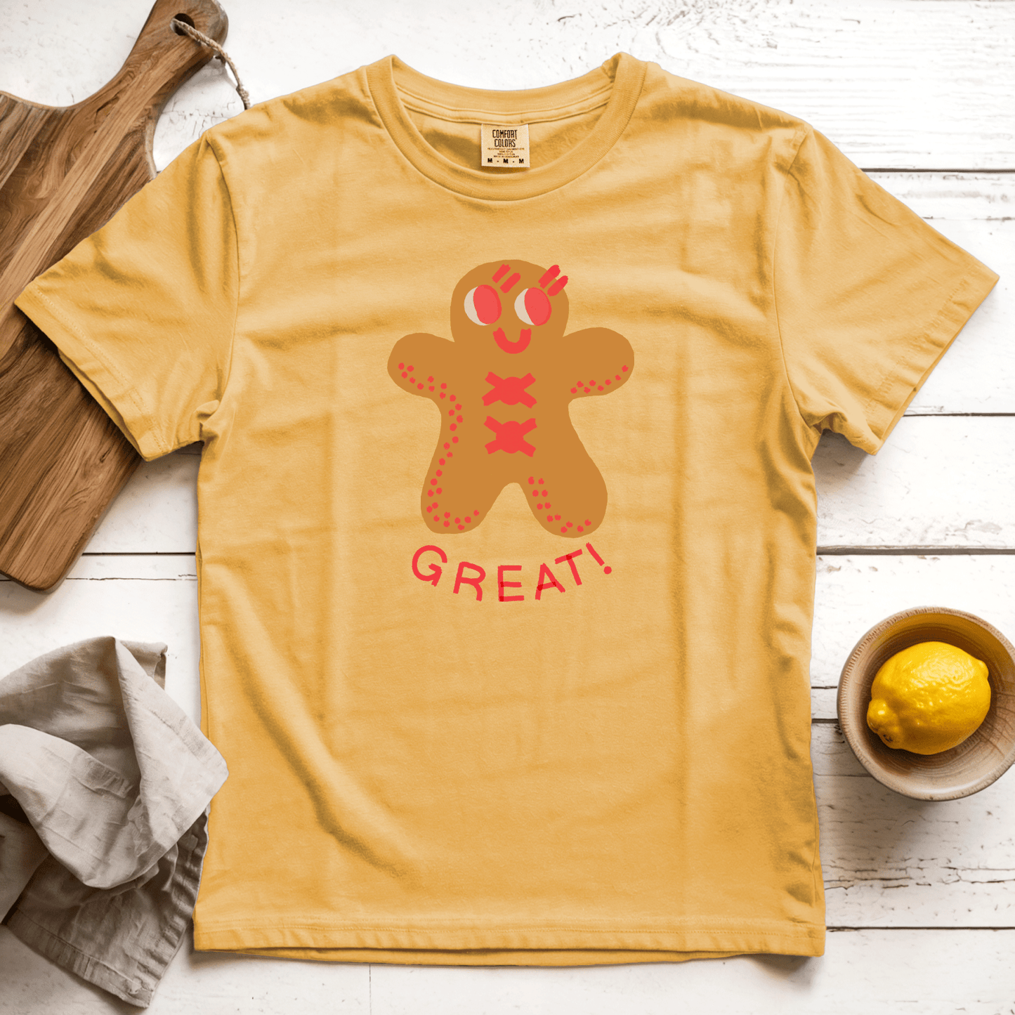 T-Shirt Mustard / S Great!
