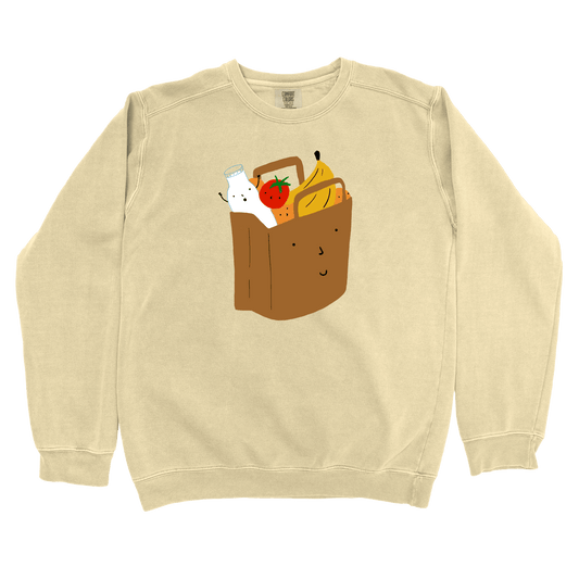T-Shirts Butter / S Grocery Shopping: Woblylines Sweatshirt