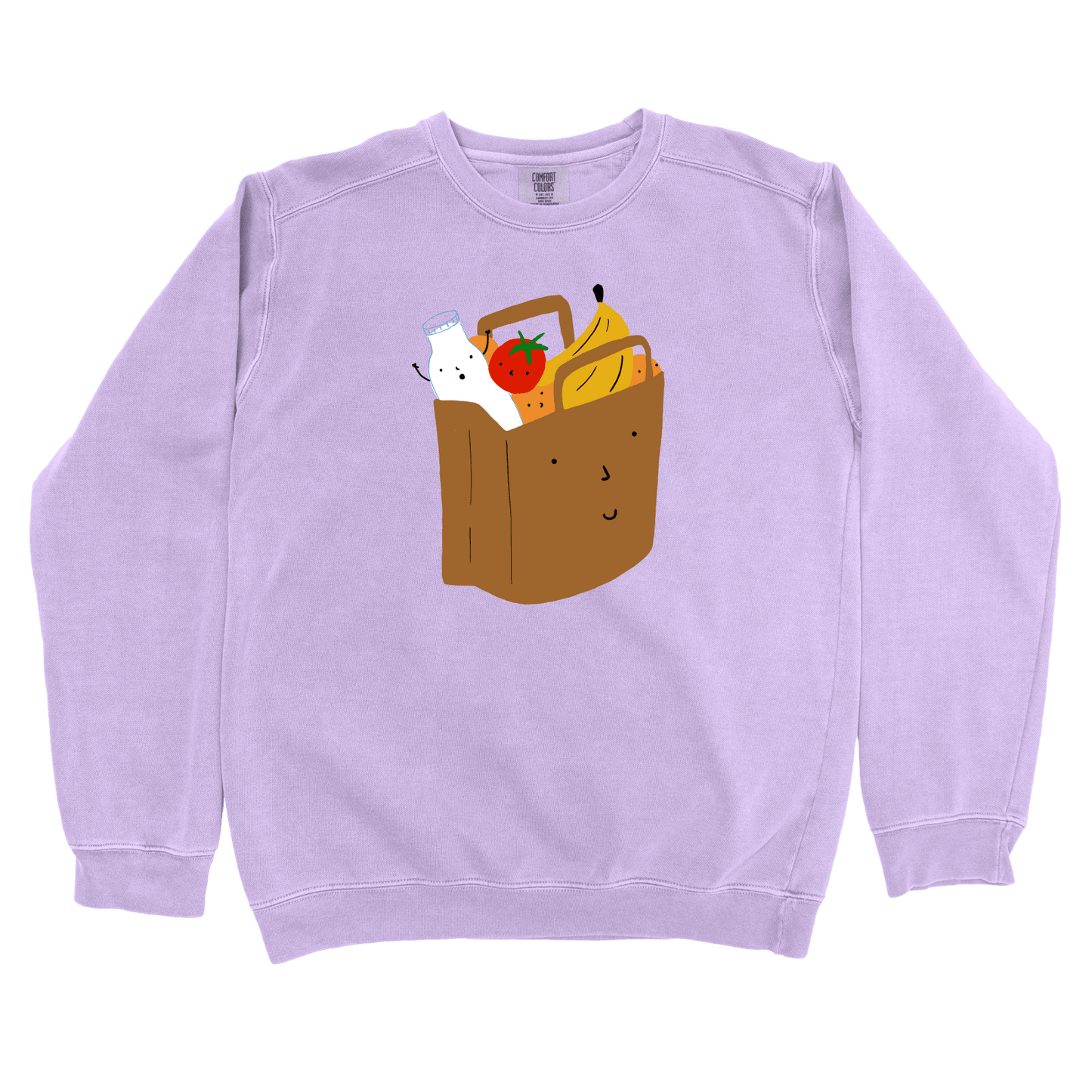T-Shirts Orchid / S Grocery Shopping: Woblylines Sweatshirt