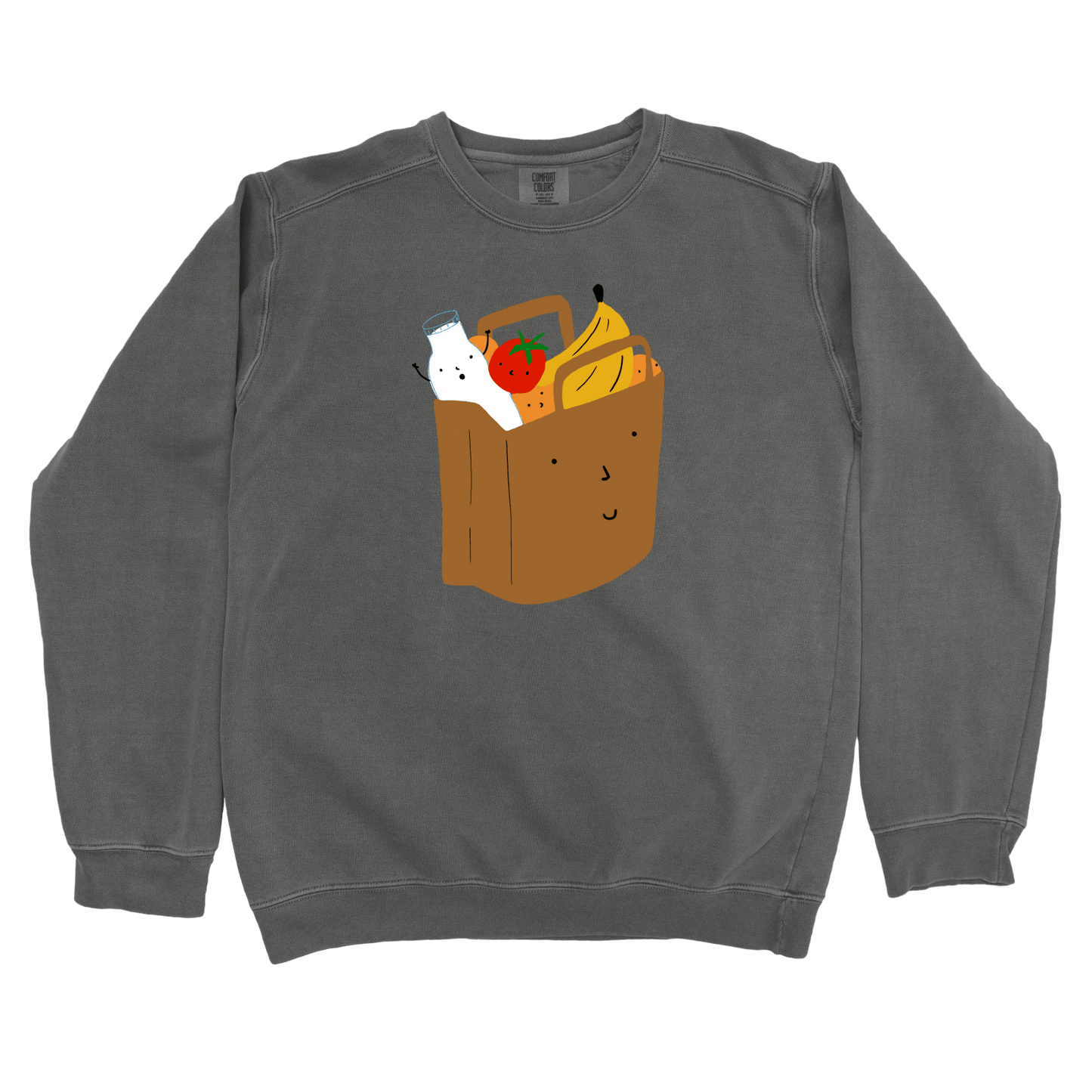 T-Shirts Pepper / S Grocery Shopping: Woblylines Sweatshirt