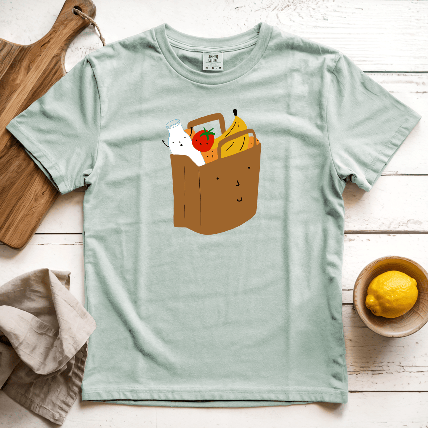 T-Shirts Bay / S Grocery Shopping: Woblylines