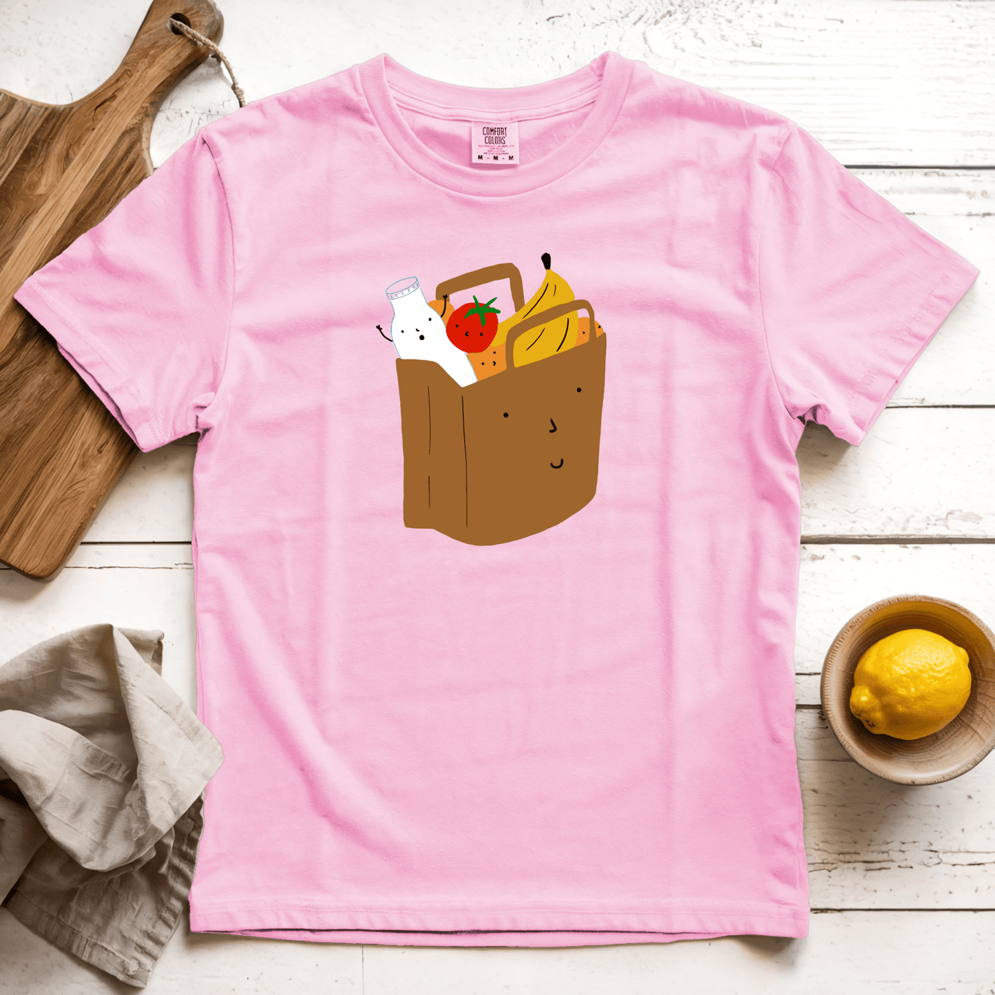 T-Shirts Blossom / S Grocery Shopping: Woblylines