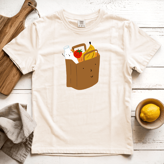 T-Shirts Ivory / S Grocery Shopping: Woblylines