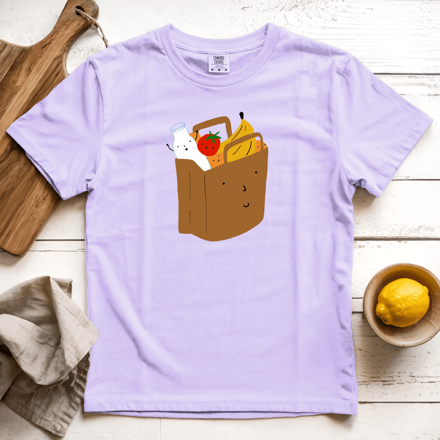 T-Shirts Orchid / S Grocery Shopping: Woblylines