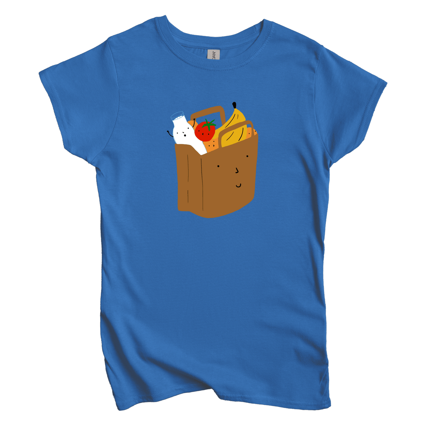 T-Shirts S / Royal Grocery Shopping: Woblylines Women's Tee