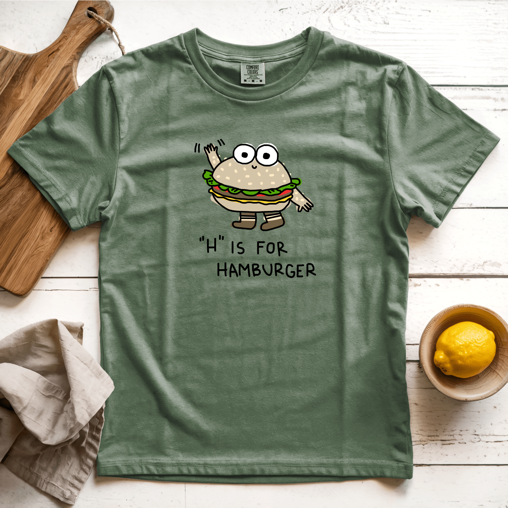 T-Shirt H is for Hamburger: Longoland