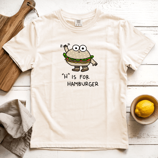 T-Shirt H is for Hamburger: Longoland