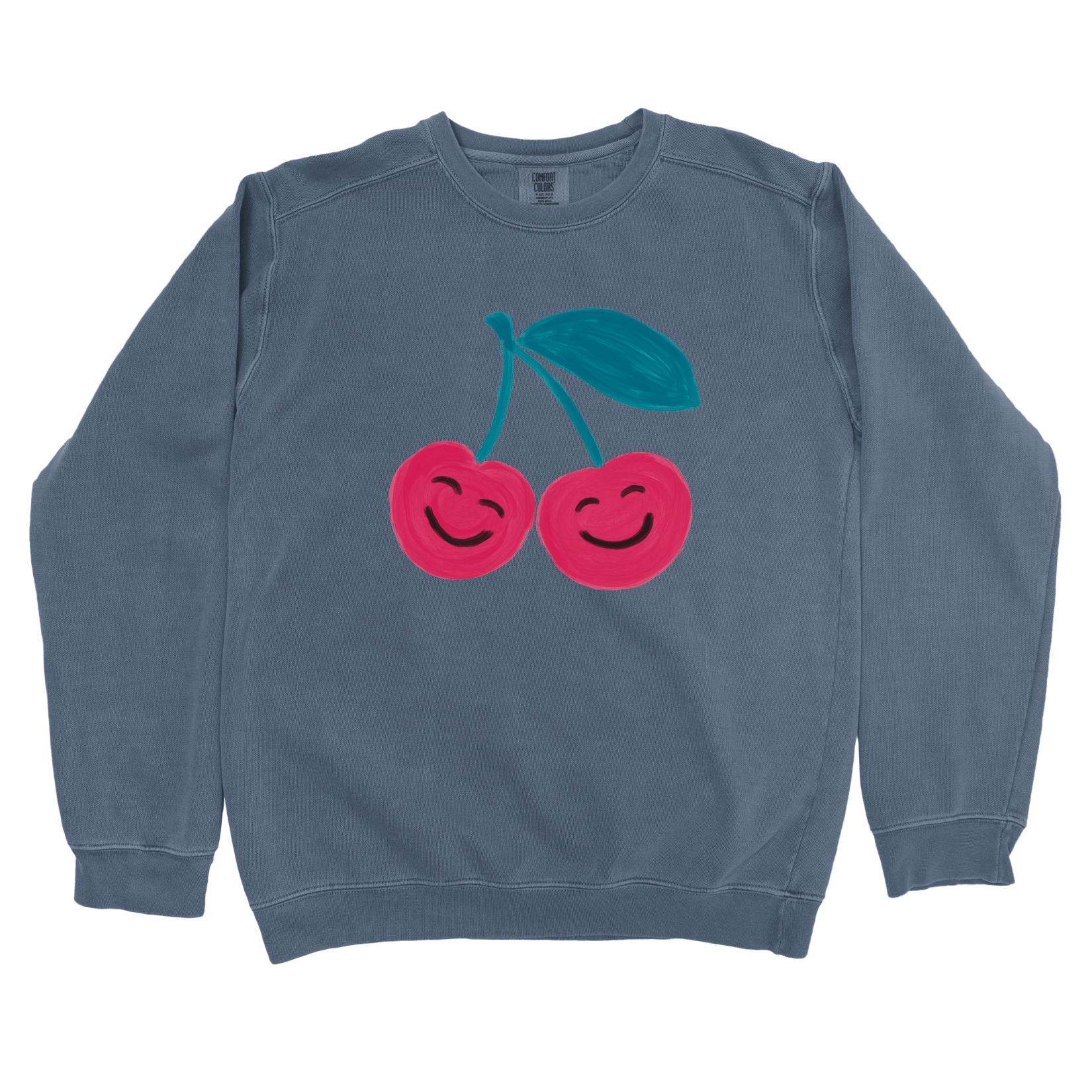 Sweatshirt Denim / S Happy Cherries Sweatshirt