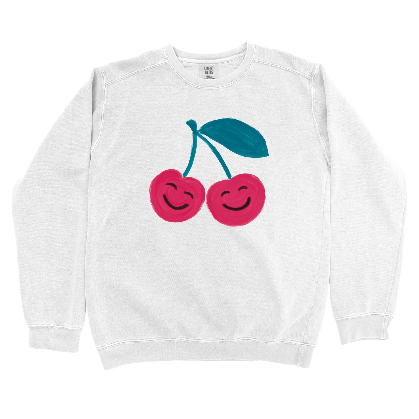 Sweatshirt White / S Happy Cherries Sweatshirt