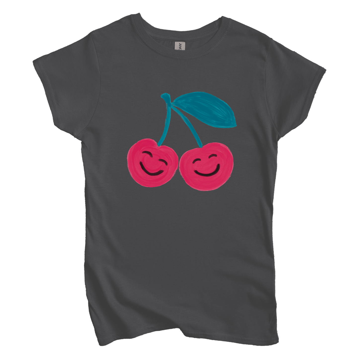 T-Shirt M / Charcoal Happy Cherries Women's Tee