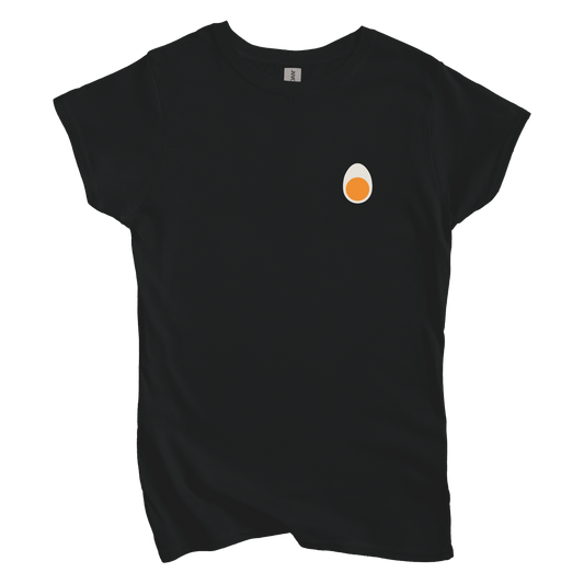T-Shirts S / Black Hard Boiled Egg Left Chest Women's Tee