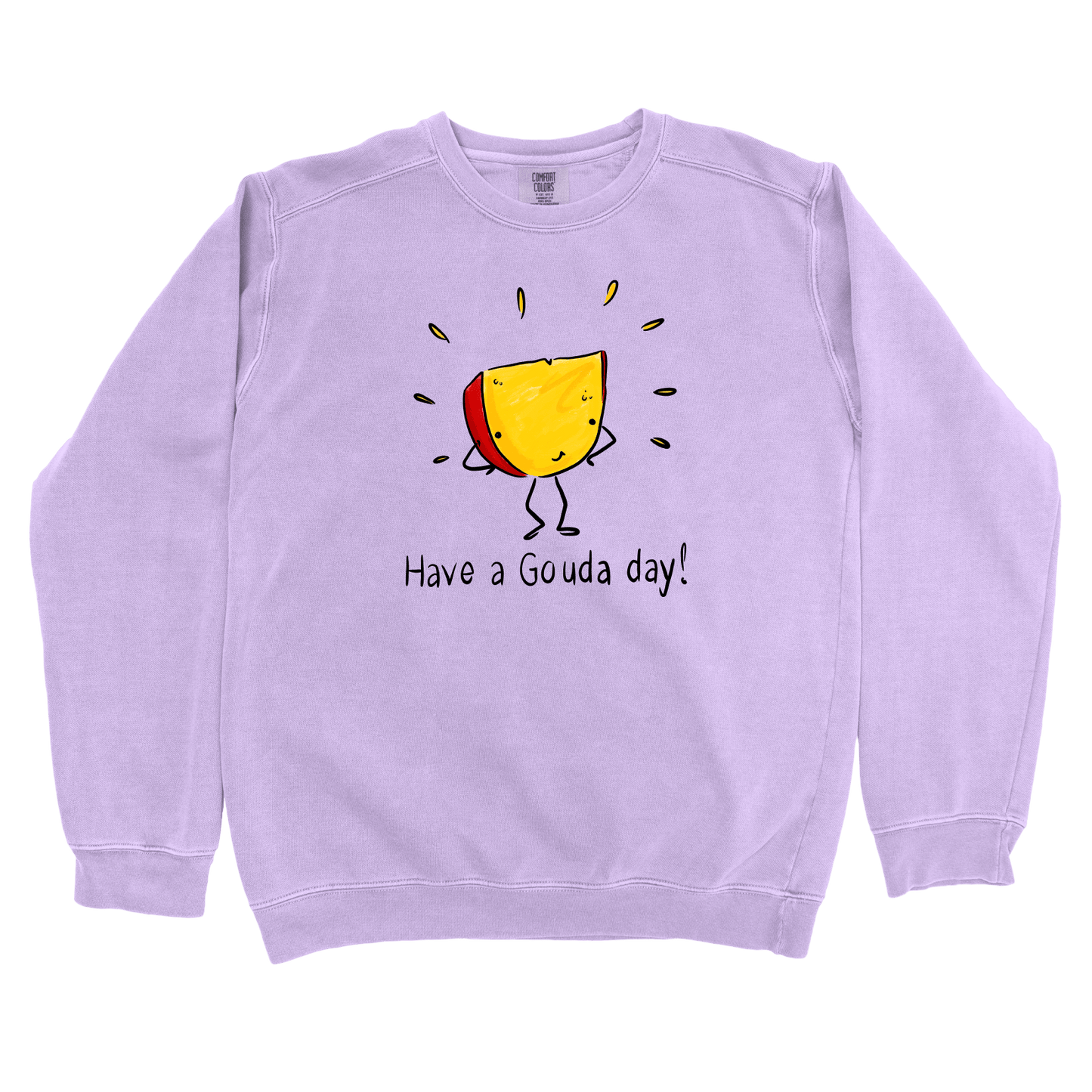 Sweatshirt Orchid / S Have a Gouda Day: Micro Barbi Sweatshirt