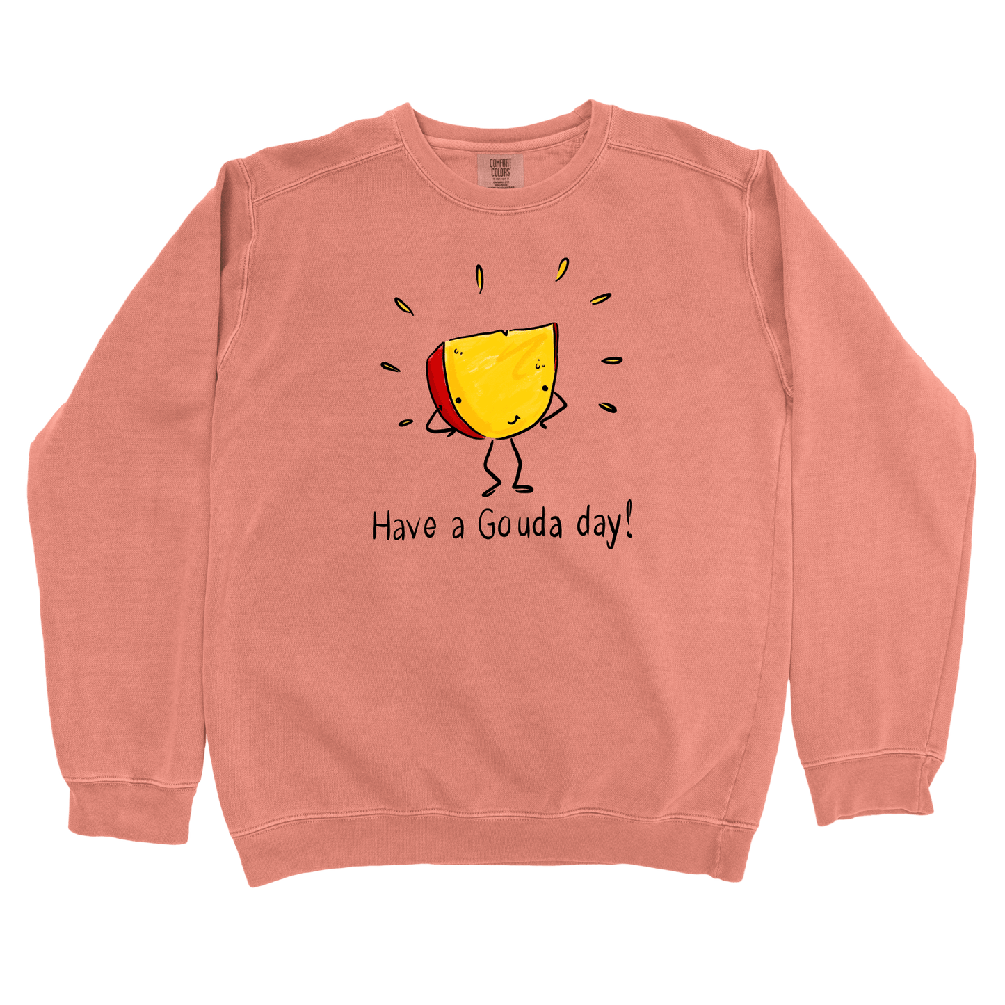 Sweatshirt Terracotta / S Have a Gouda Day: Micro Barbi Sweatshirt