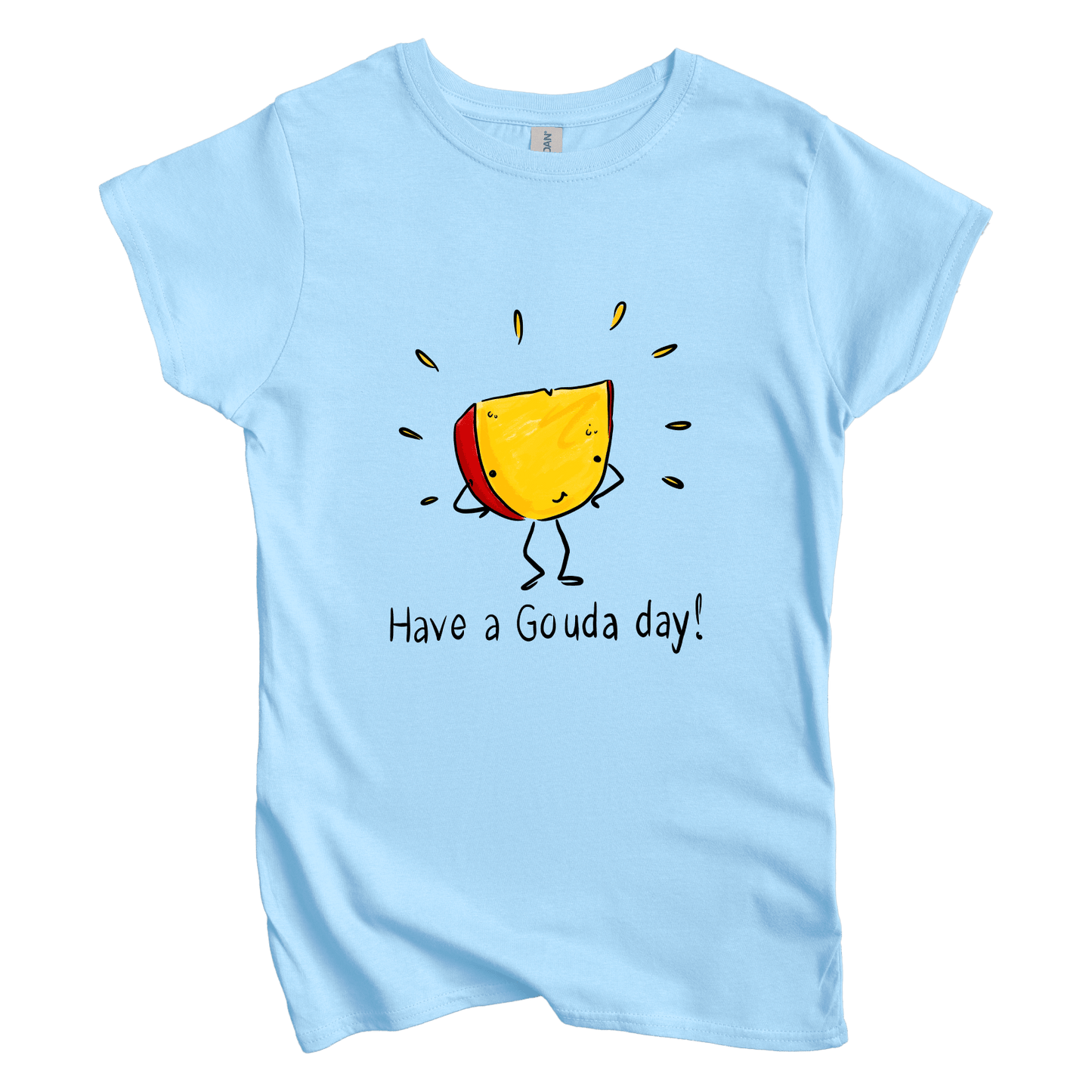 T-Shirt S / Light Blue Have a Gouda Day: Micro Barbi Women's Tee