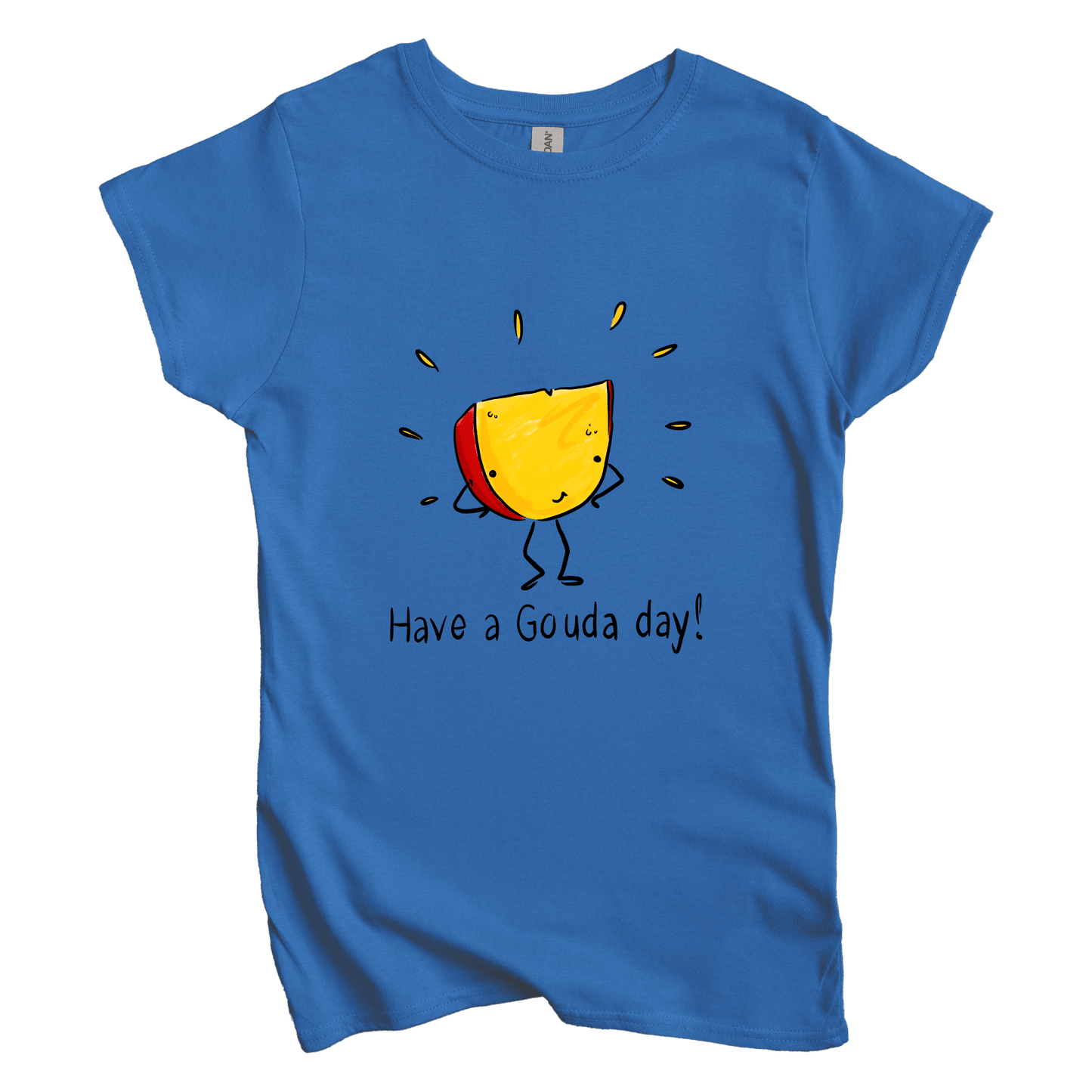T-Shirt S / Royal Have a Gouda Day: Micro Barbi Women's Tee
