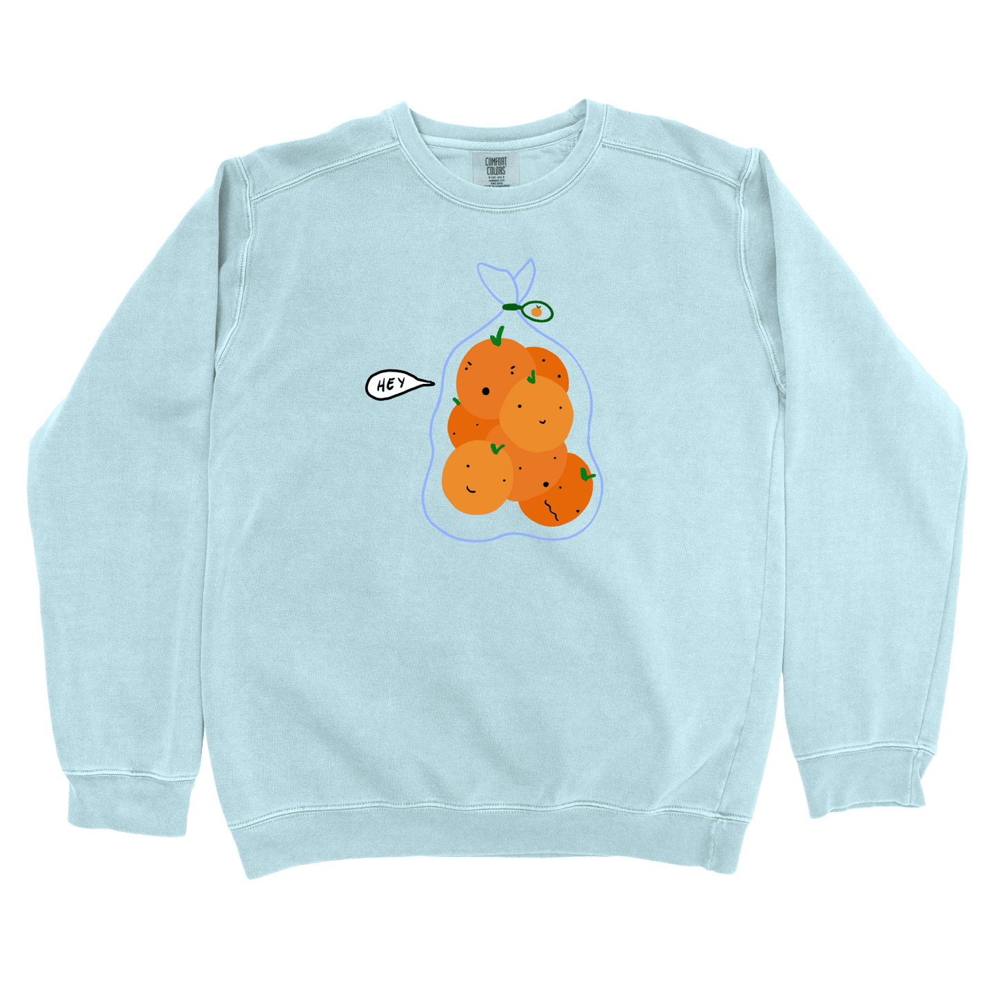 T-Shirts Chambray / S Hey: Woblylines Sweatshirt