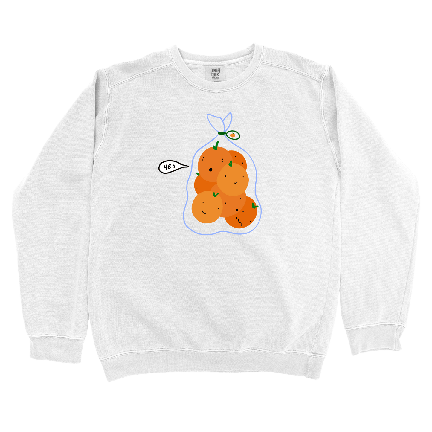 T-Shirts White / S Hey: Woblylines Sweatshirt