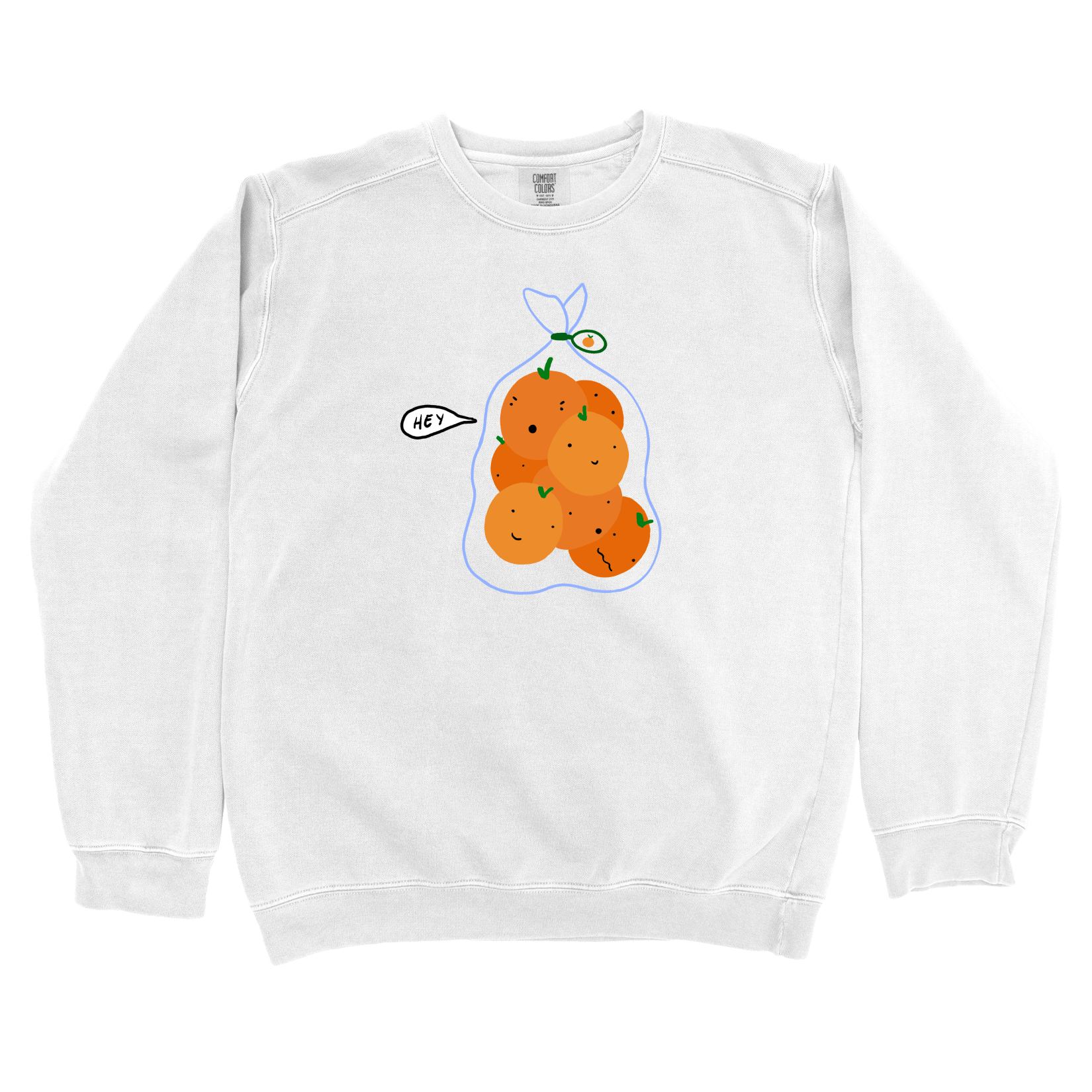 T-Shirts White / S Hey: Woblylines Sweatshirt