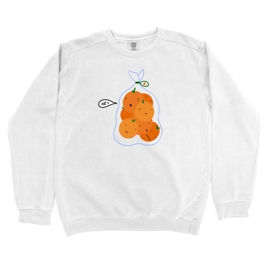 T-Shirts White / S Hey: Woblylines Sweatshirt