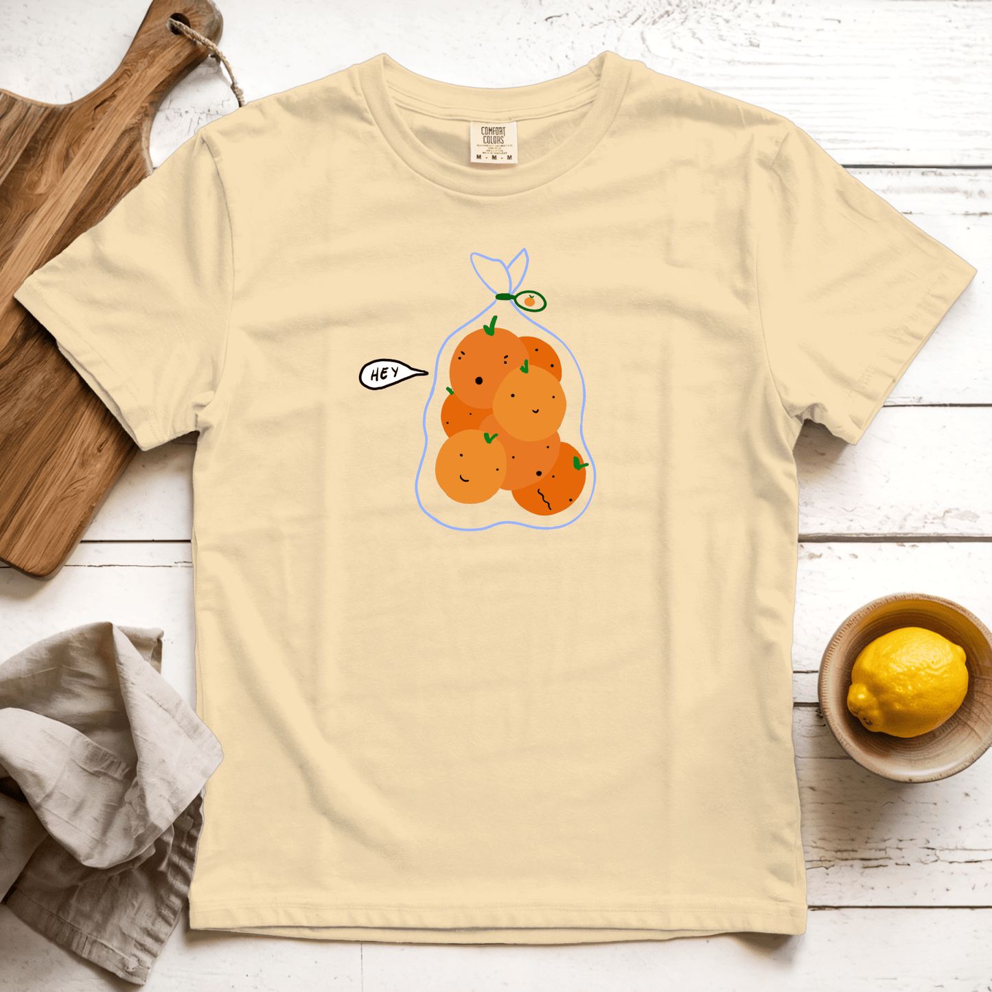 T-Shirts Butter / S Hey: Woblylines