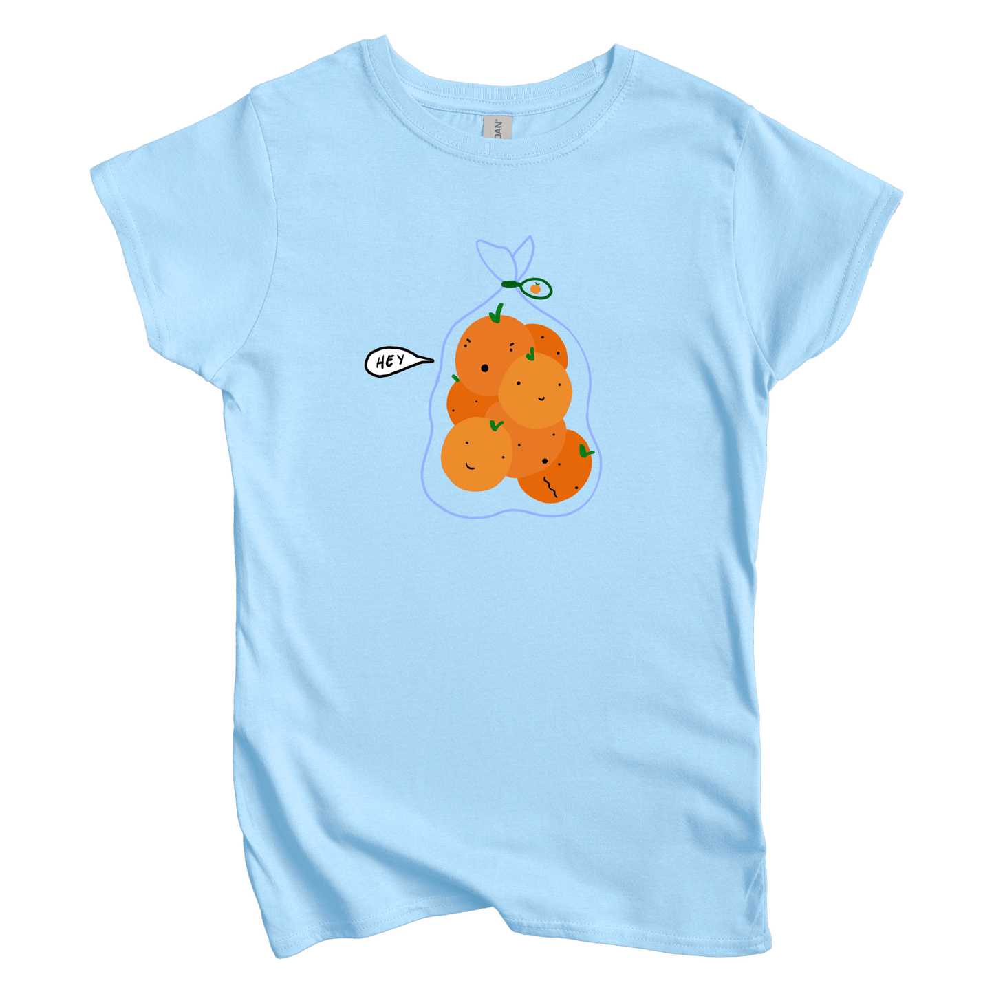 T-Shirts S / Light Blue Hey: Woblylines Women's Tee