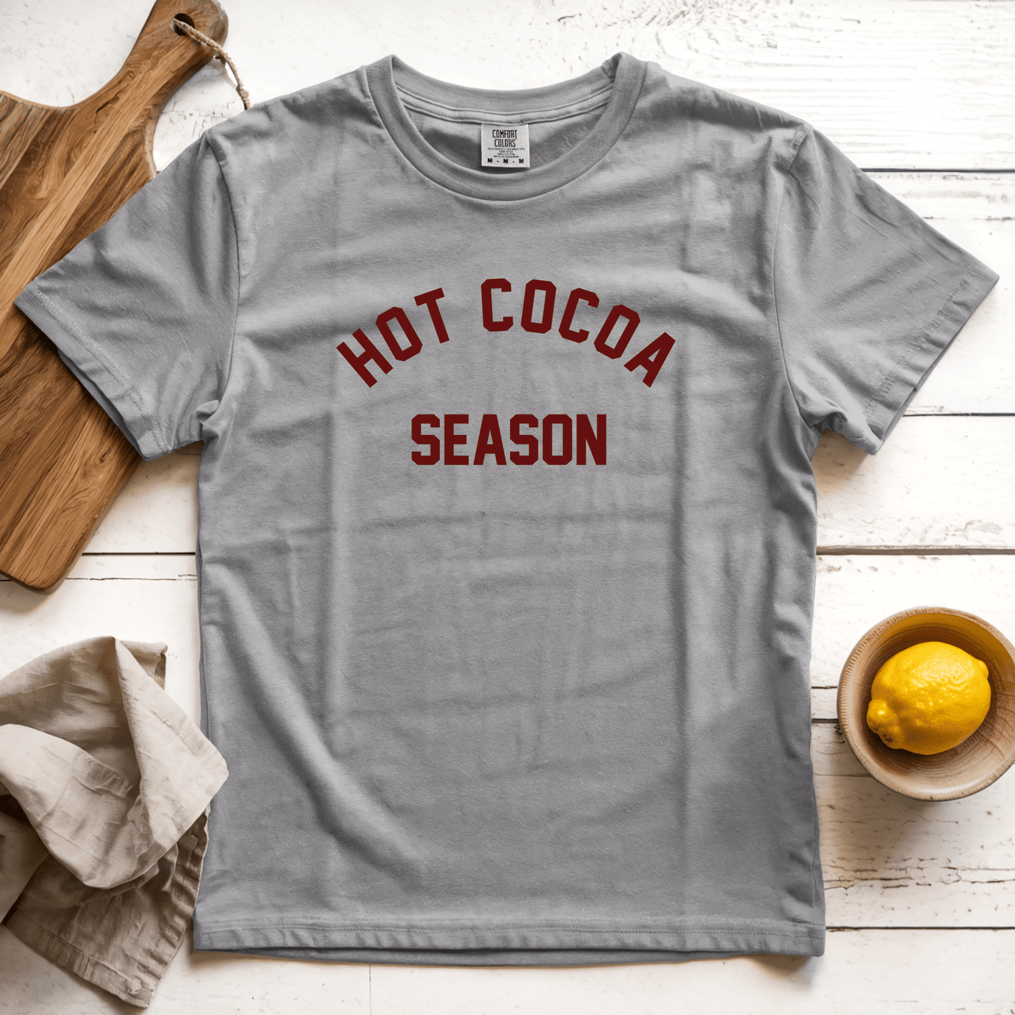 T-Shirt Grey / S Hot Cocoa Season