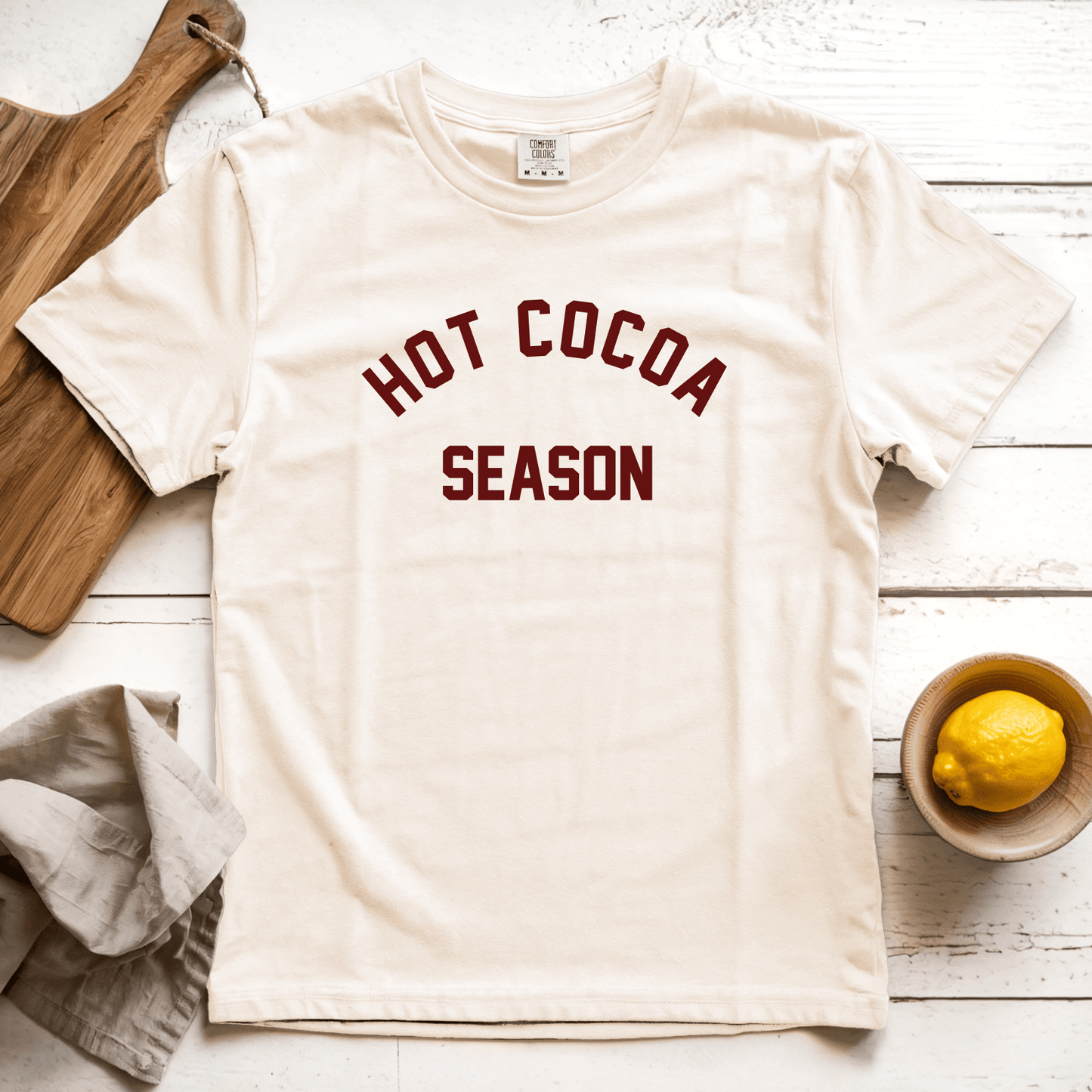 T-Shirt Ivory / S Hot Cocoa Season