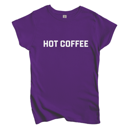 T-Shirt L / Purple Hot Coffee Women's Tee