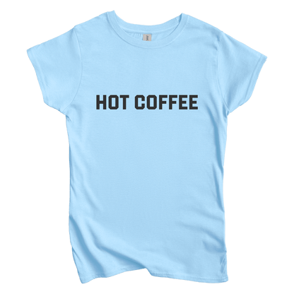 T-Shirt S / Light Blue Hot Coffee Women's Tee