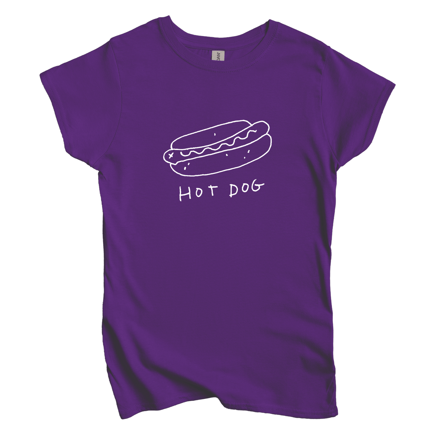 T-Shirt L / Purple Hot Dog: Longoland Women's Tee