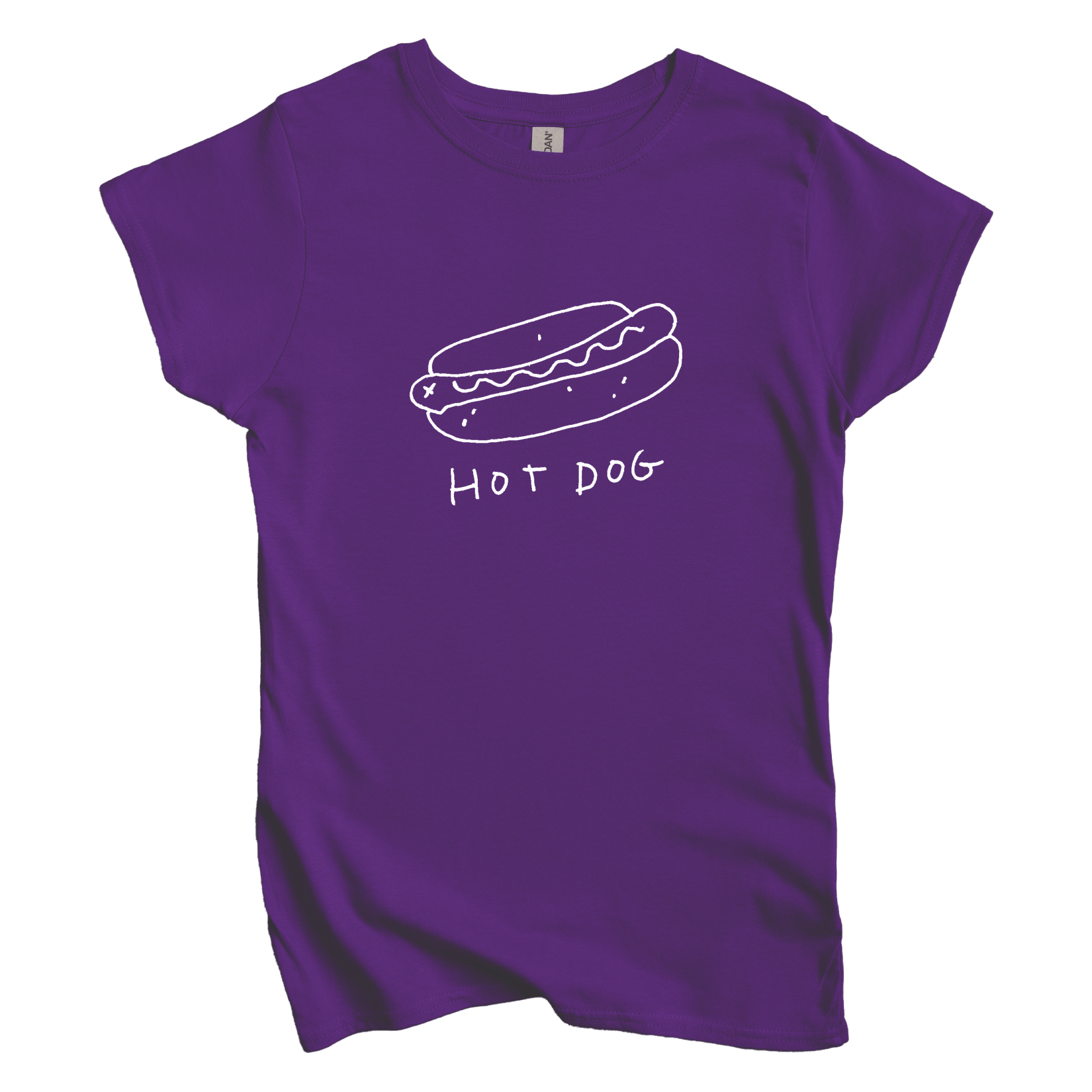 T-Shirt L / Purple Hot Dog: Longoland Women's Tee