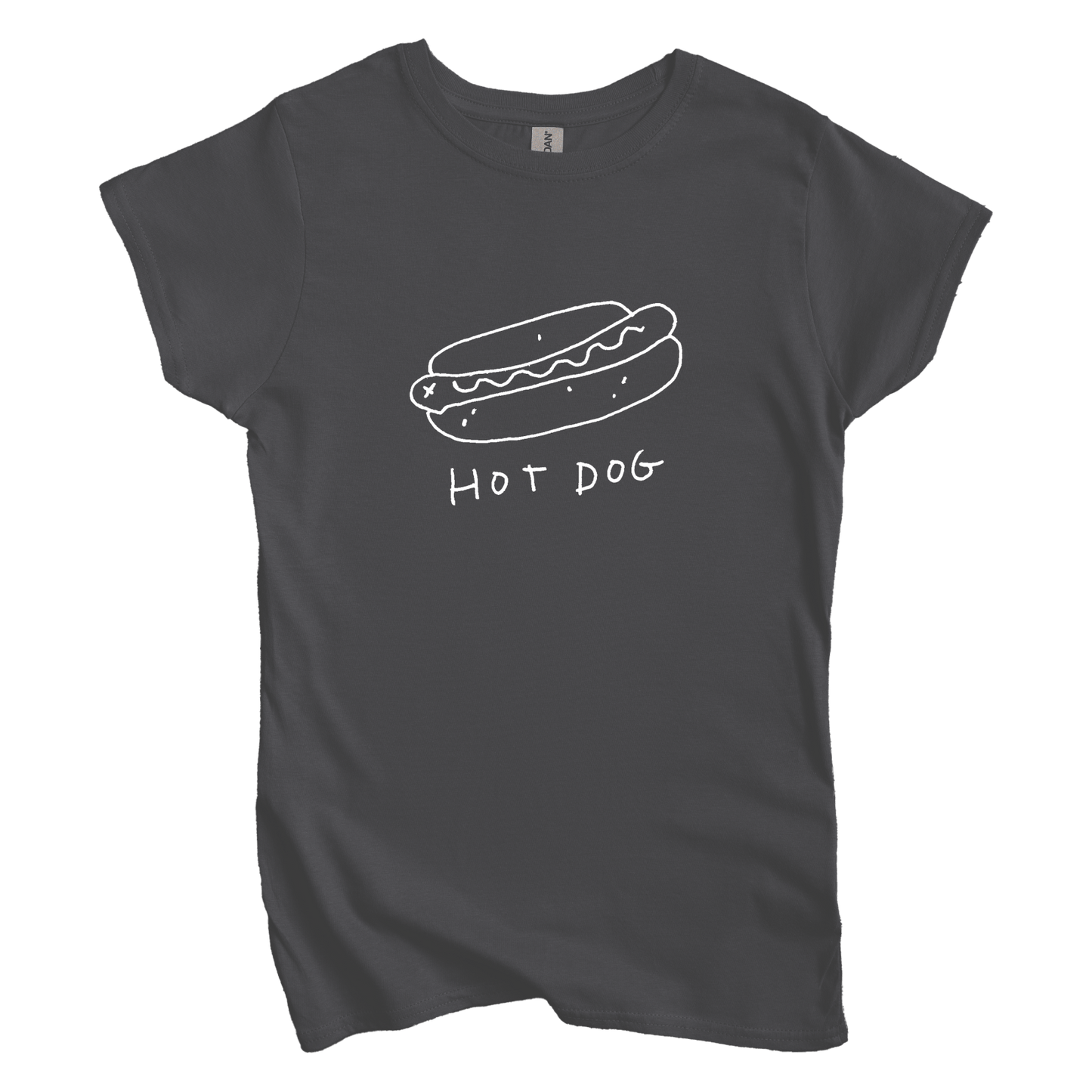 T-Shirt M / Charcoal Hot Dog: Longoland Women's Tee
