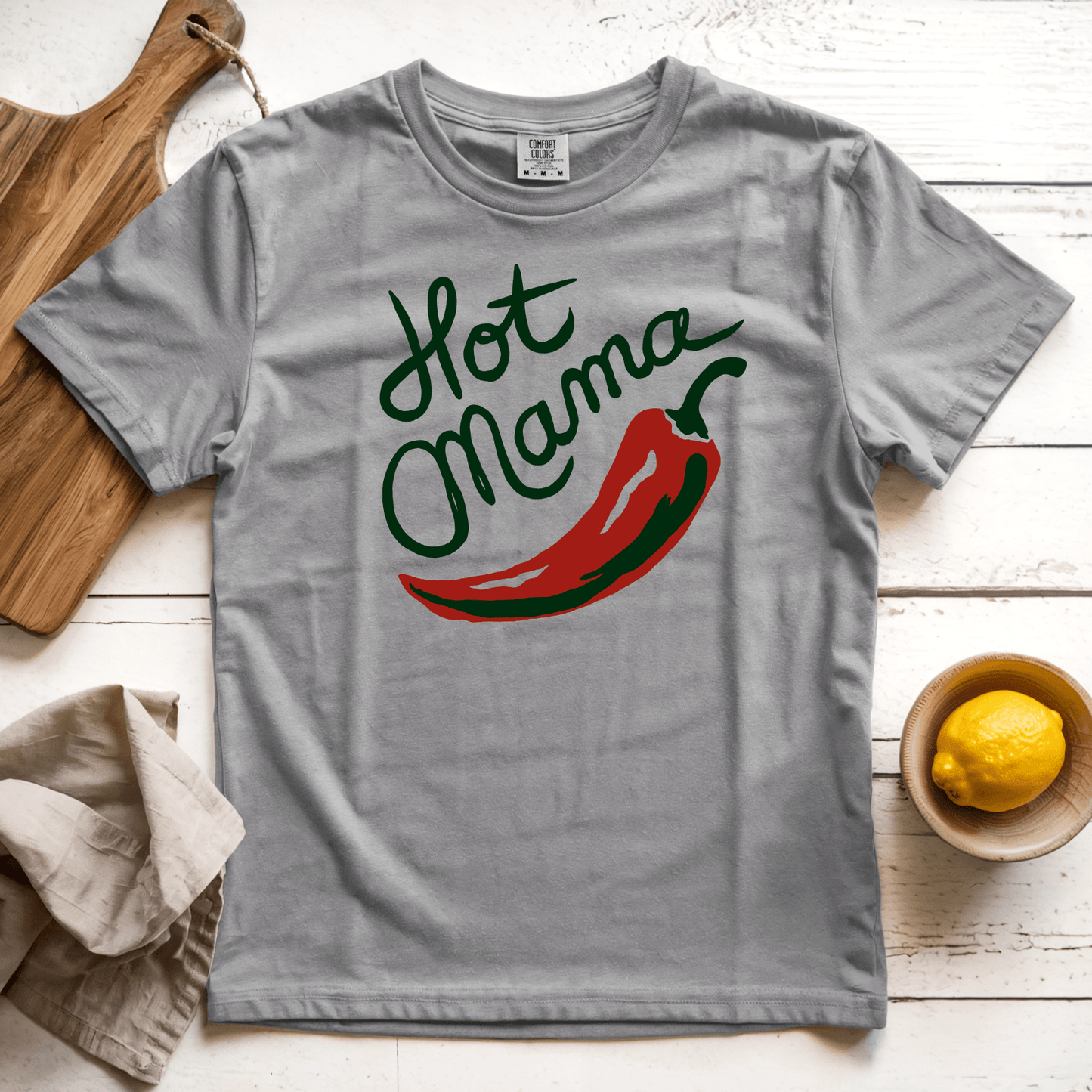 T-Shirt Grey / S Hot Mama
