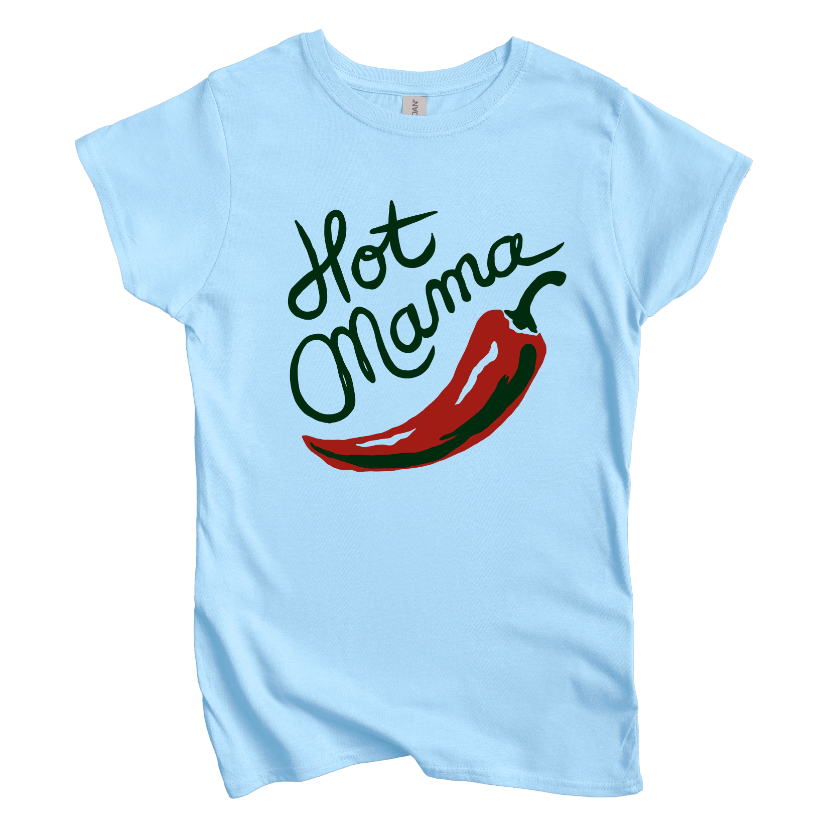 T-Shirt S / Light Blue Hot Mama Women's Tee