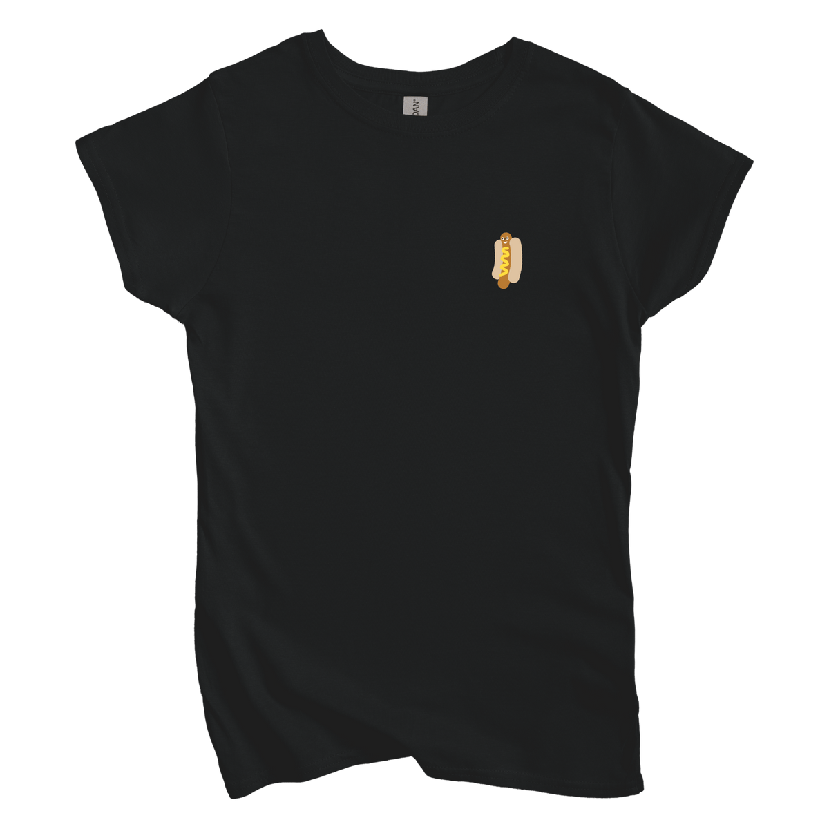 T-Shirts S / Black Hotdog Left Chest: Longoland Women's Tee
