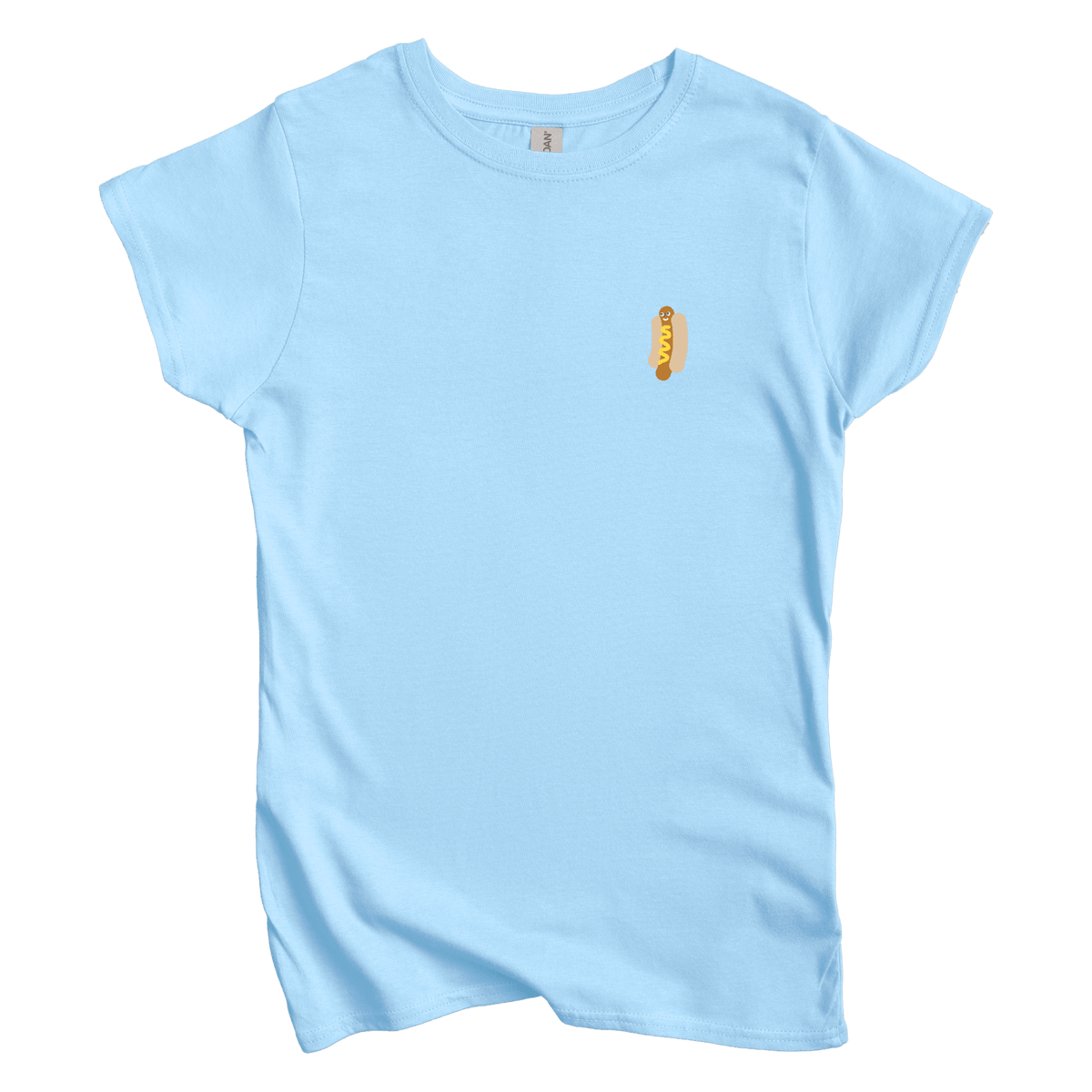 T-Shirts S / Light Blue Hotdog Left Chest: Longoland Women's Tee