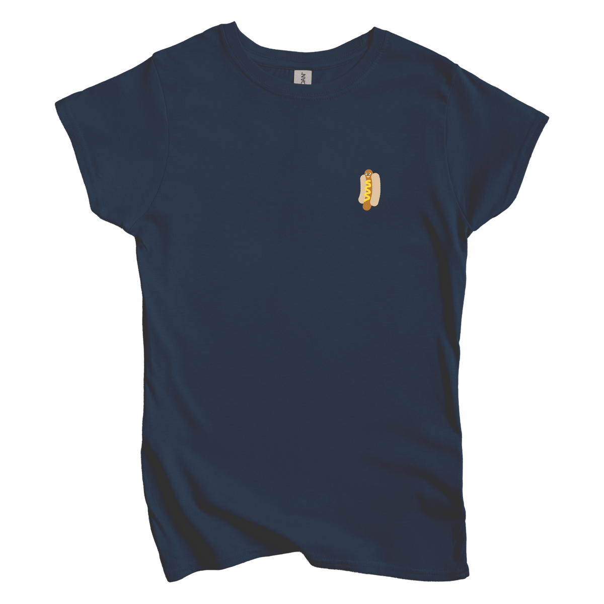 T-Shirts S / Navy Hotdog Left Chest: Longoland Women's Tee