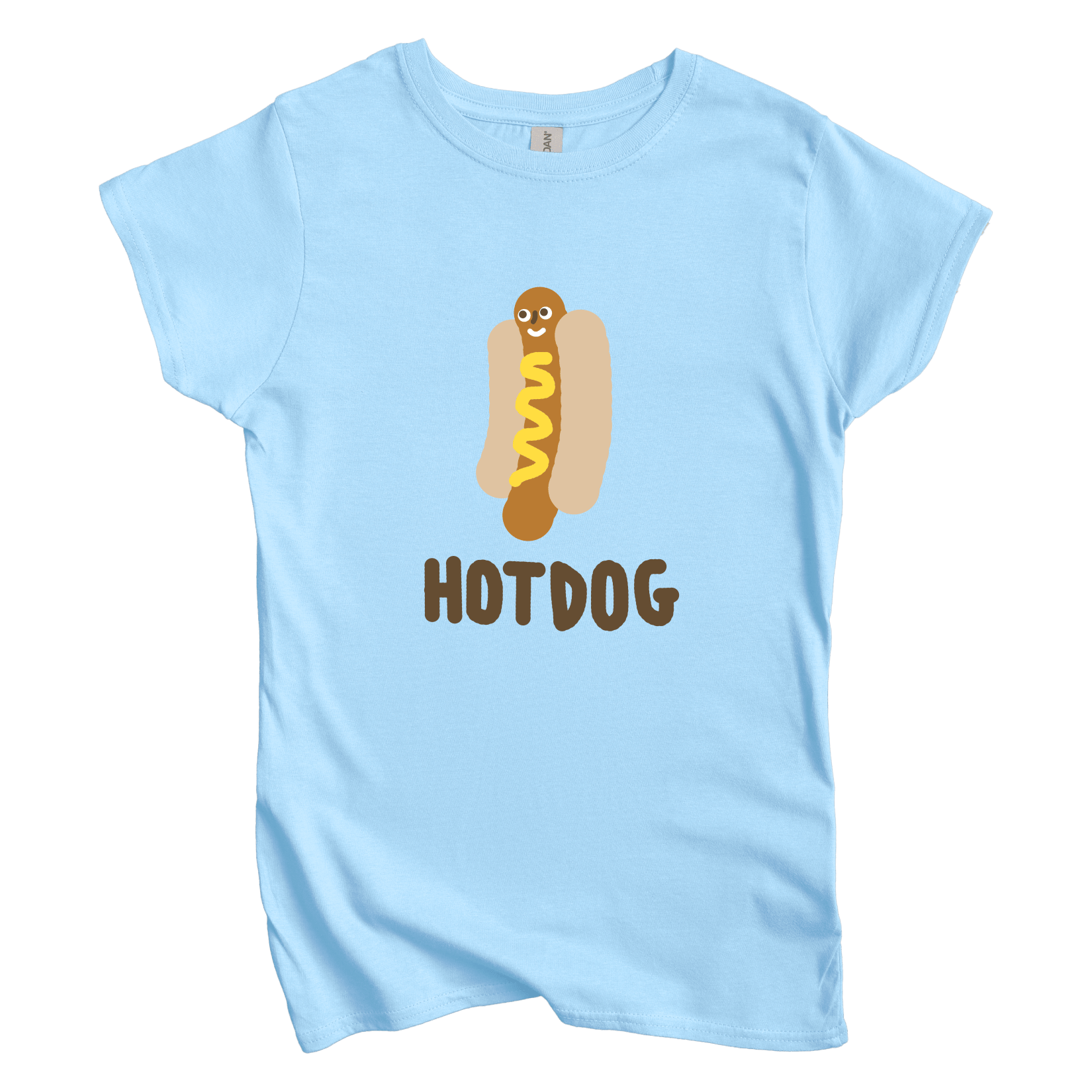 T-Shirt S / Light Blue Hotdog: Longoland Women's Tee