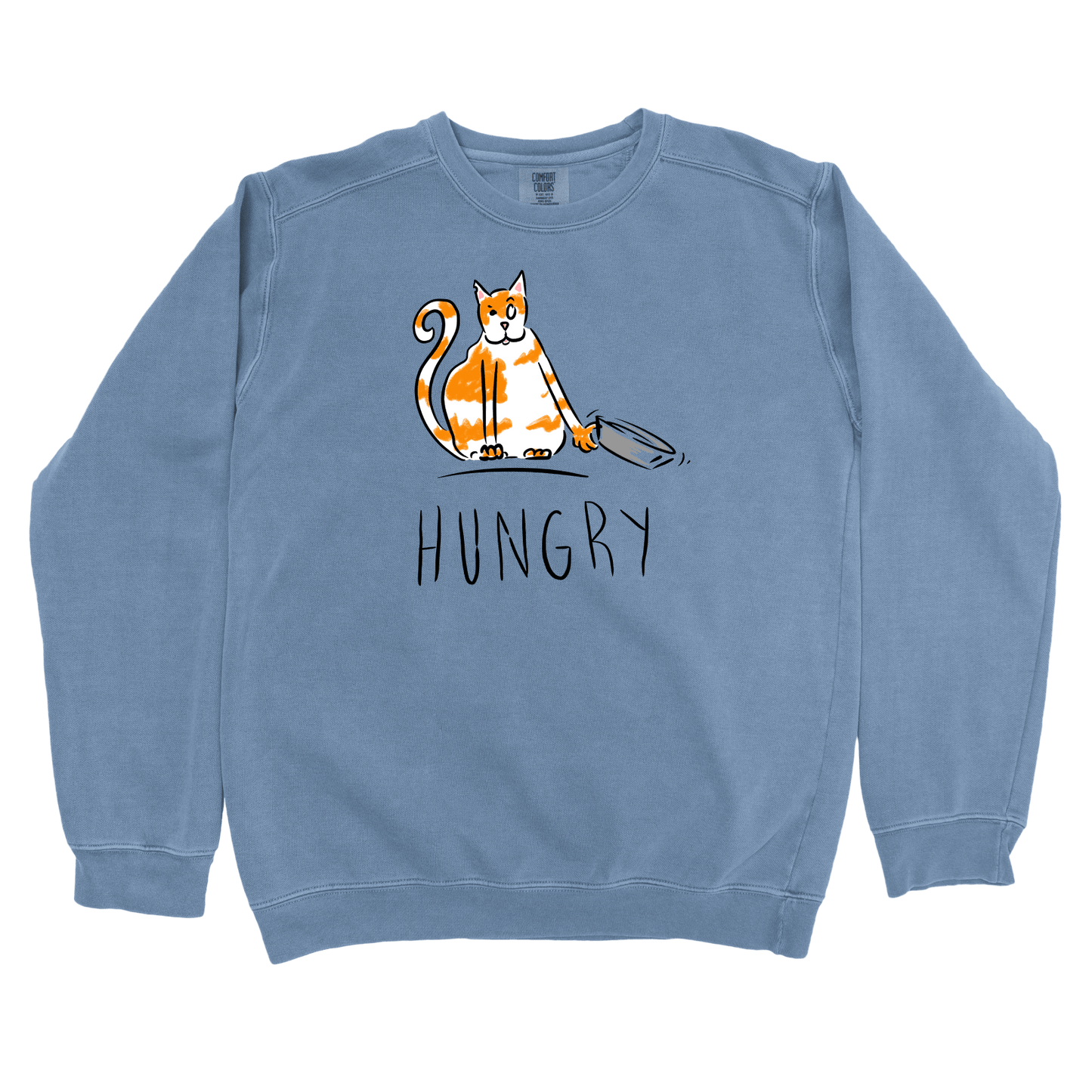 Sweatshirt Blue Jean / S Hungry: Micro Barbi Sweatshirt