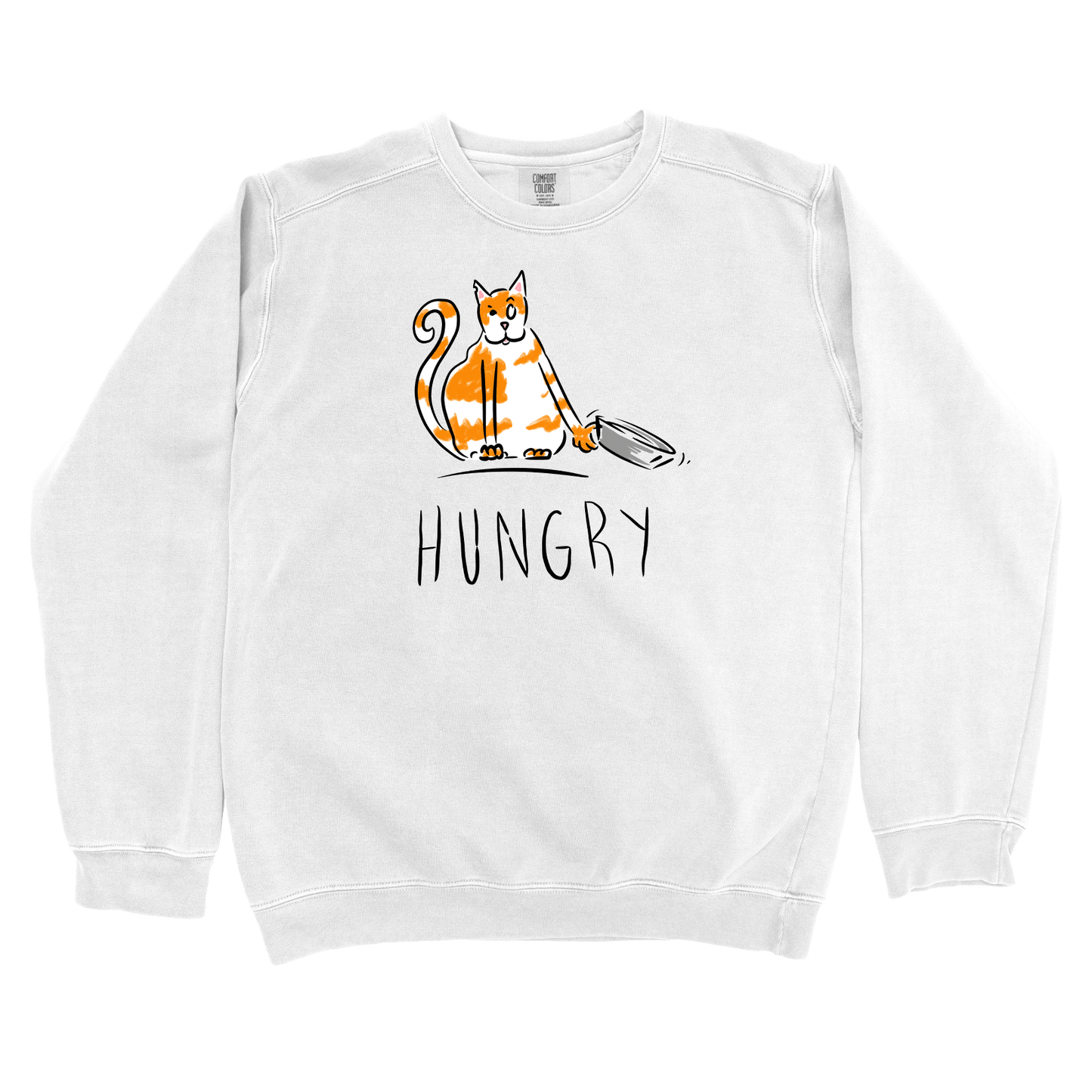 Sweatshirt White / S Hungry: Micro Barbi Sweatshirt