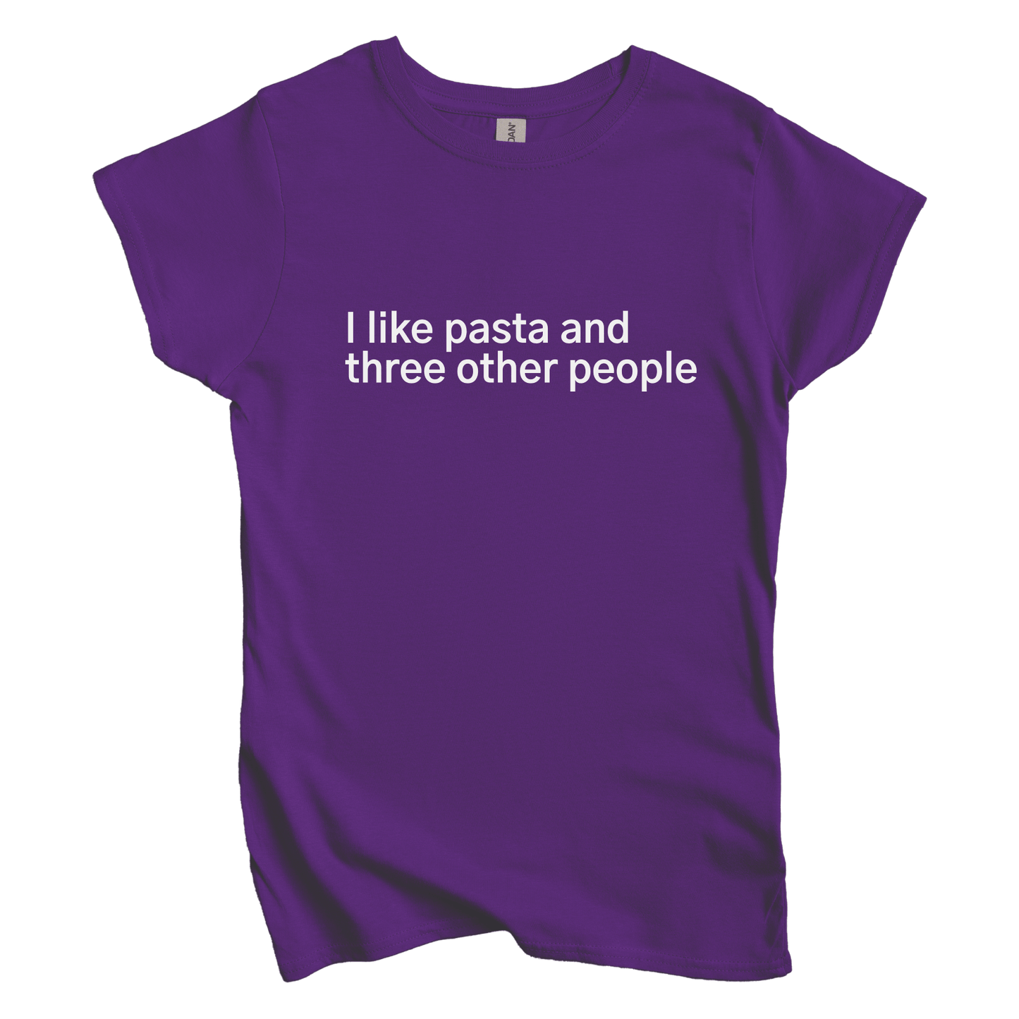 T-Shirt L / Purple I like pasta and three other people Women's Tee