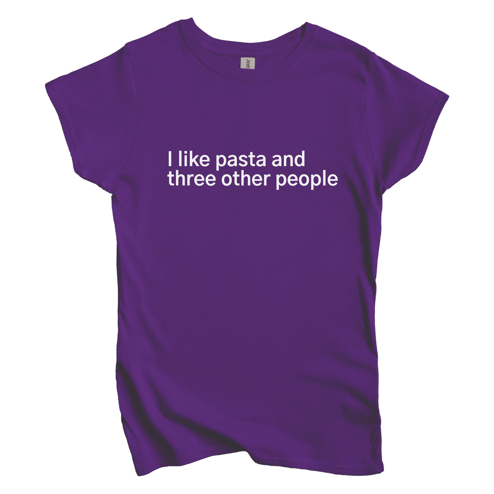 T-Shirt L / Purple I like pasta and three other people Women's Tee
